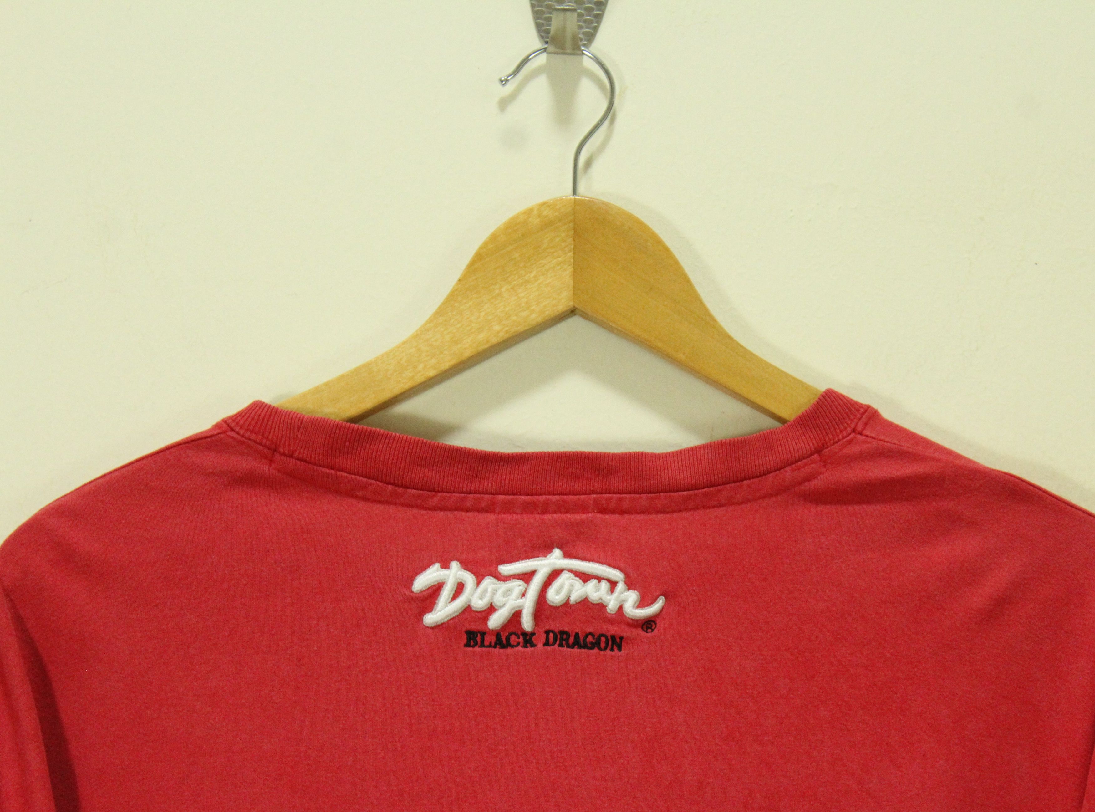 Dogtown Vintage DOGTOWN T Shirt Black Dragon Embroidered Printed Size US XL / EU 56 / 4 - 9 Thumbnail