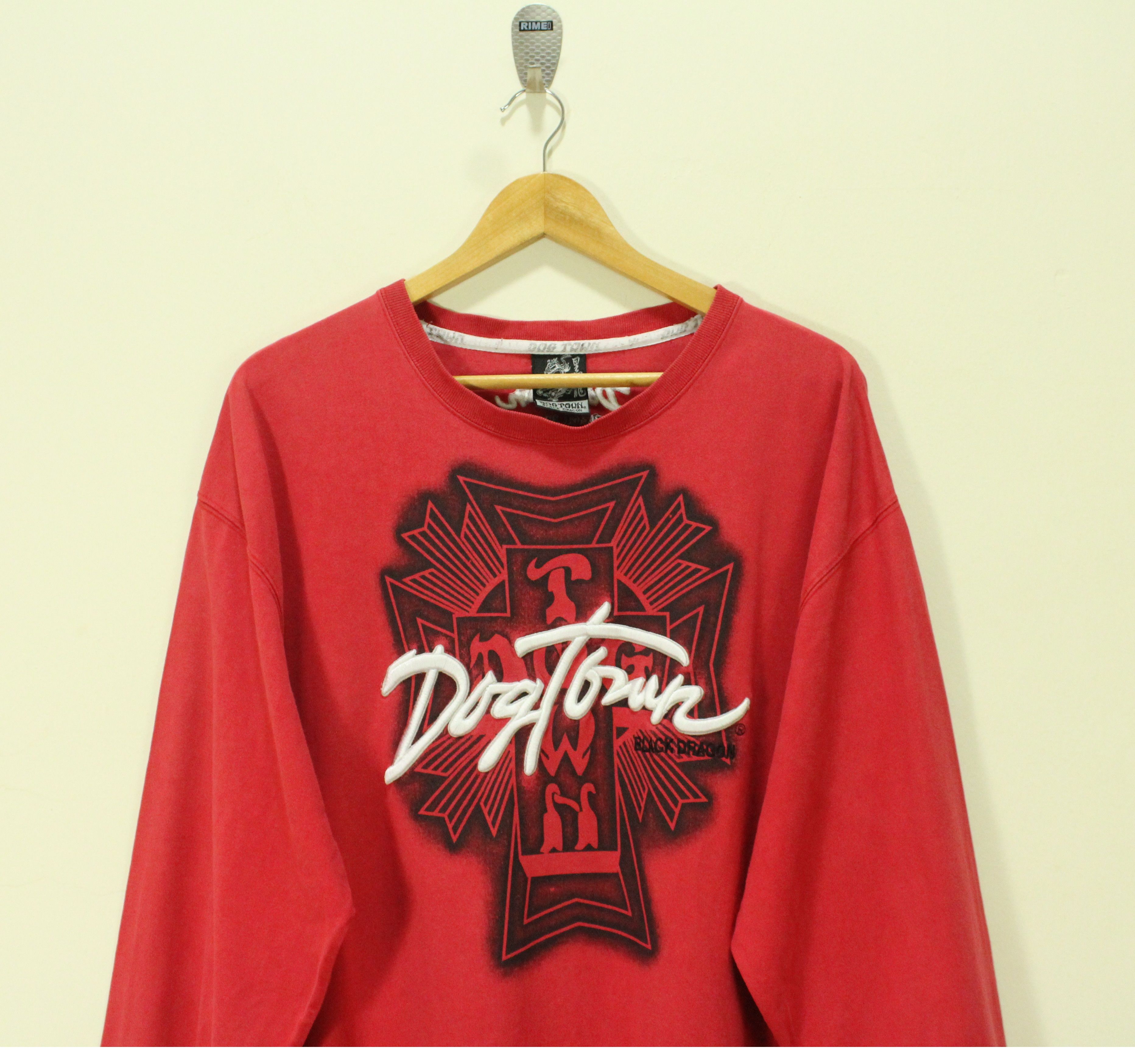Dogtown Vintage DOGTOWN T Shirt Black Dragon Embroidered Printed Size US XL / EU 56 / 4 - 3 Thumbnail