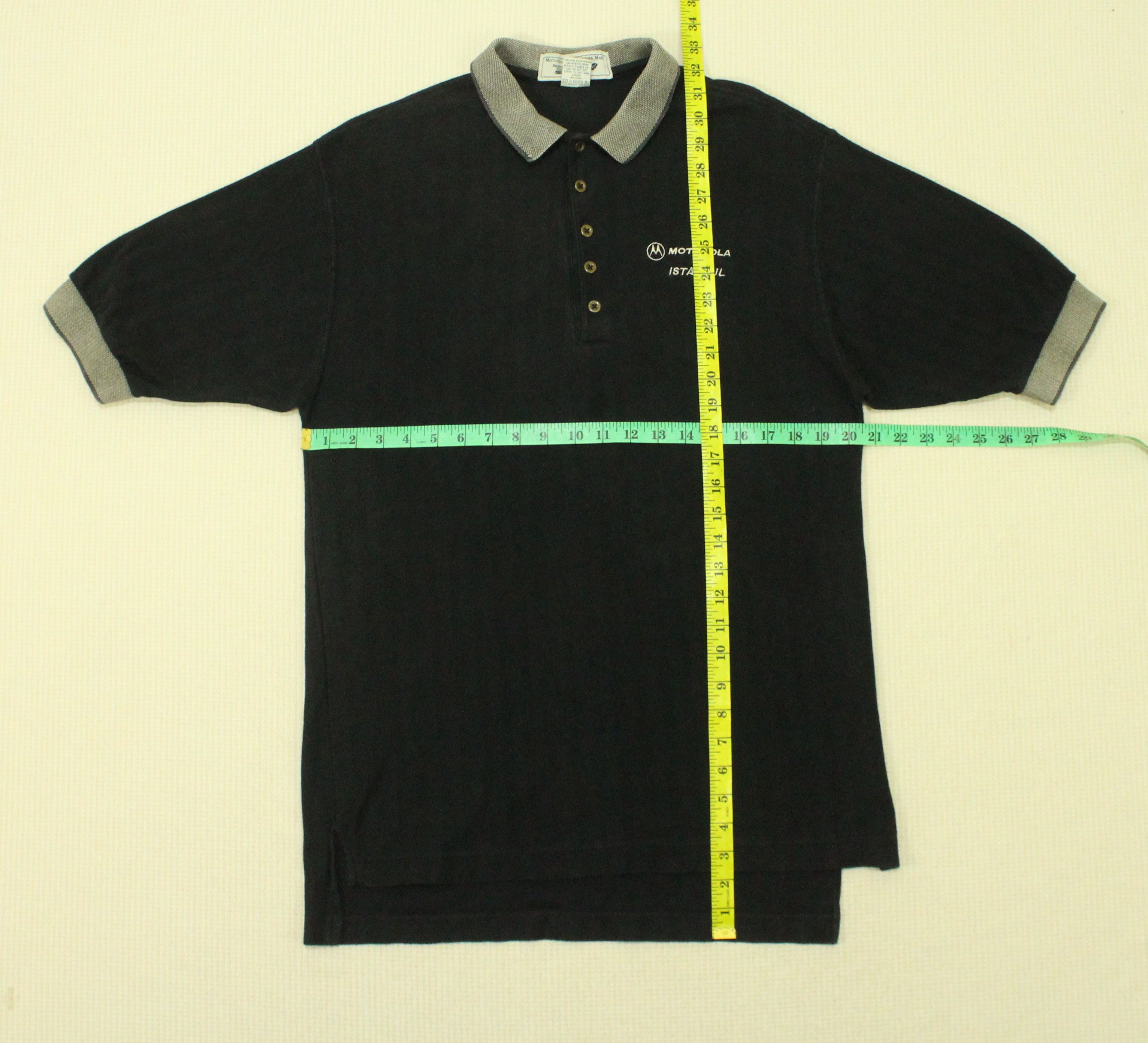 Motorola × Vintage Vintage 90s MOTOROLA T Shirt Herringbone Size US M / EU 48-50 / 2 - 12 Thumbnail