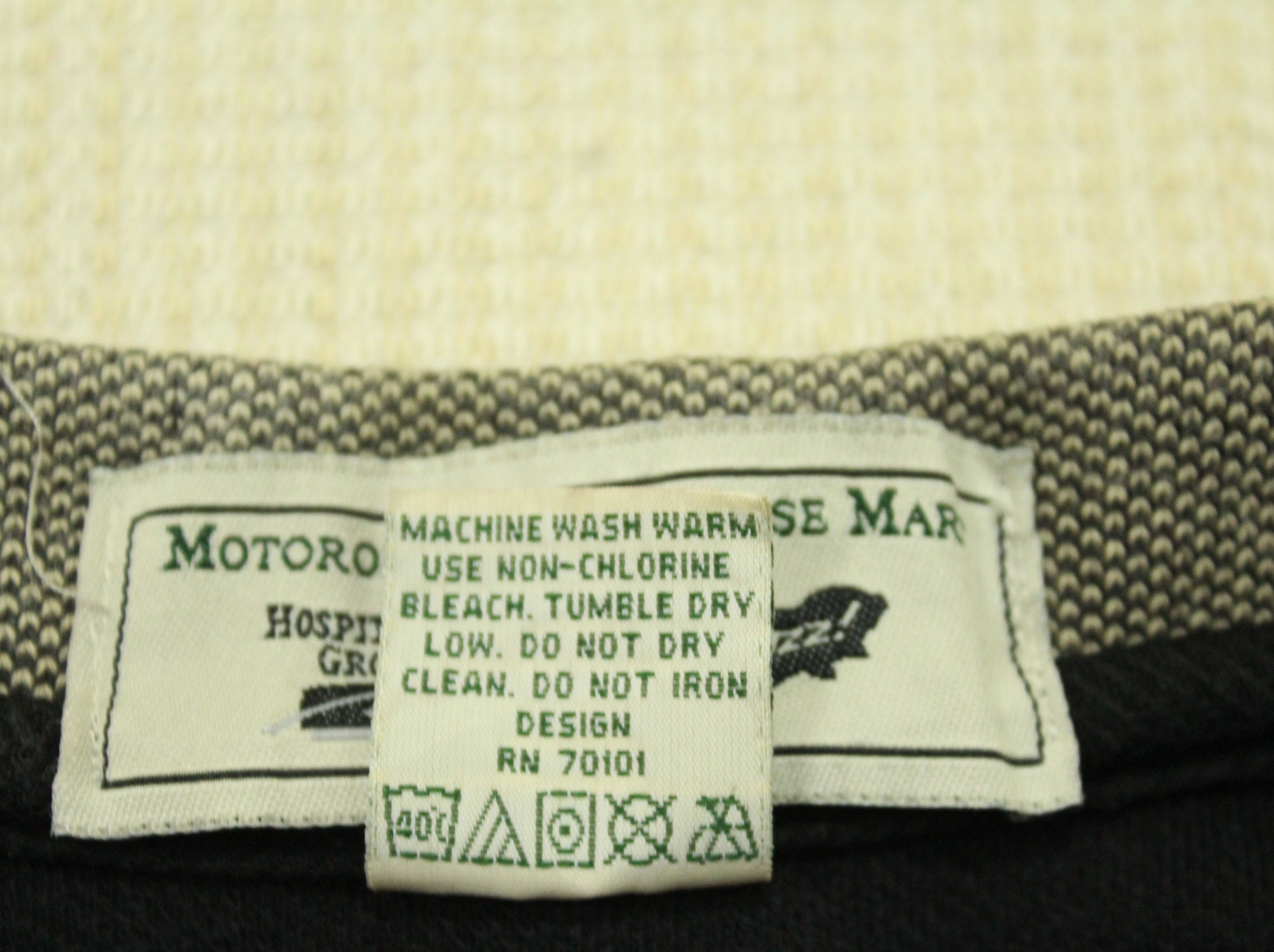 Motorola × Vintage Vintage 90s MOTOROLA T Shirt Herringbone Size US M / EU 48-50 / 2 - 11 Thumbnail