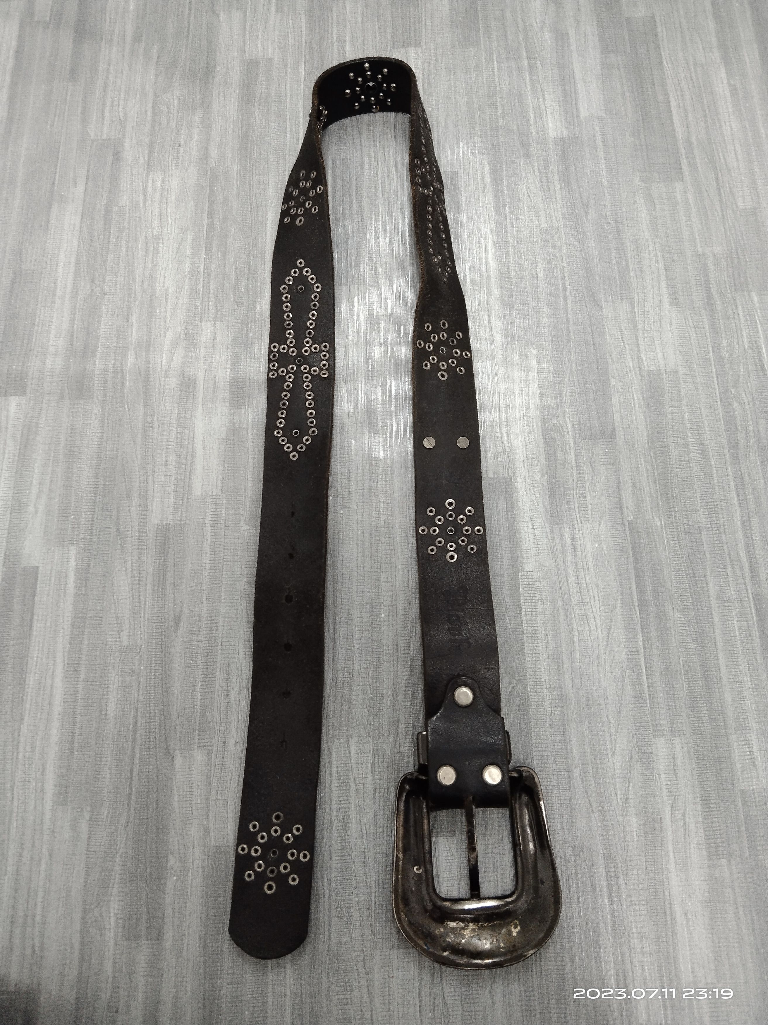 Leather CHROME HEARTS DESIGN DIAVLO SWAROVSKI STUDDED(SIZE 29-34) Size ONE SIZE - 5 Thumbnail