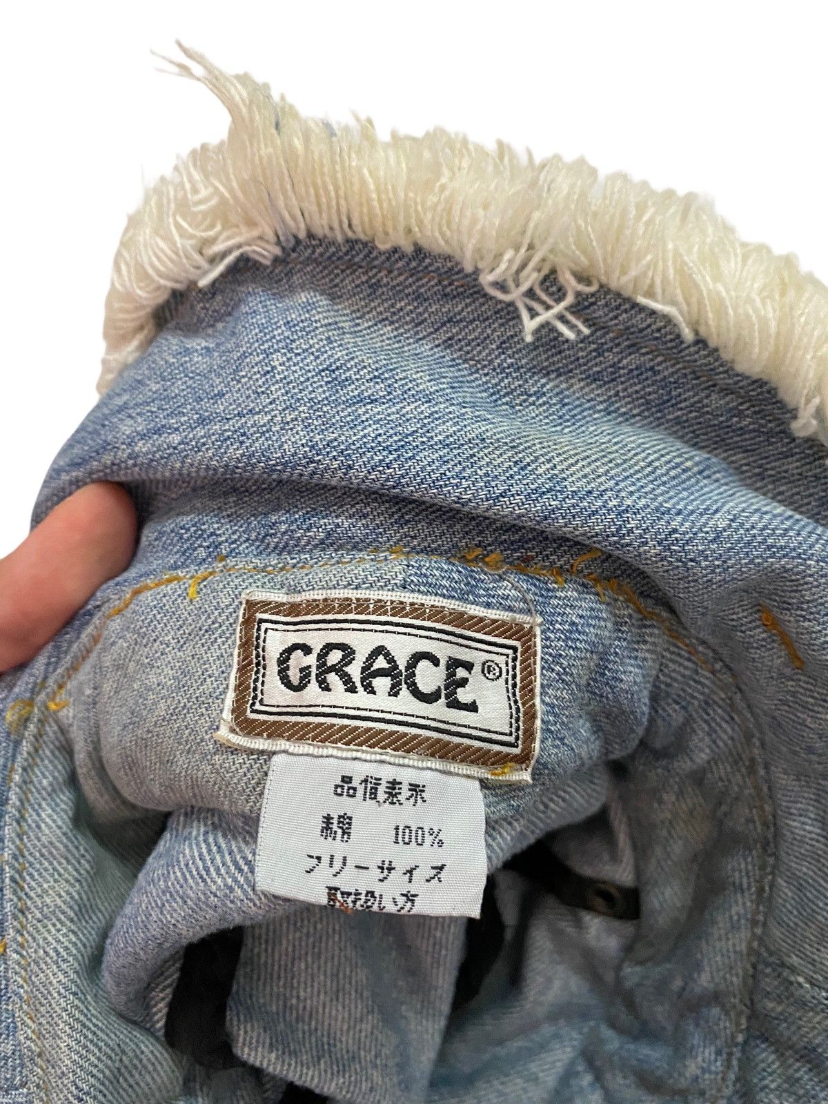 Japanese Brand Grace Denim Bucket Hat Size ONE SIZE - 9 Thumbnail