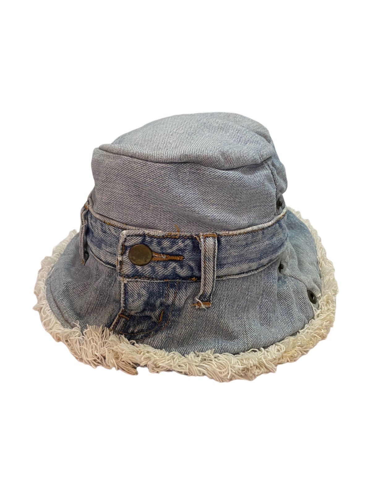 Japanese Brand Grace Denim Bucket Hat Size ONE SIZE - 1 Thumbnail