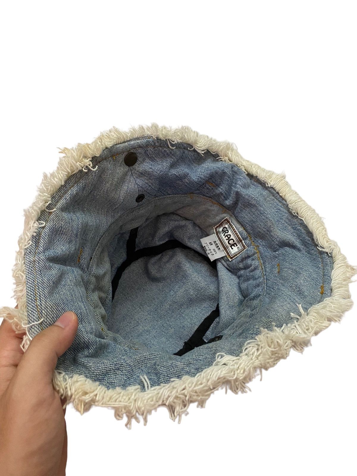 Japanese Brand Grace Denim Bucket Hat Size ONE SIZE - 8 Thumbnail