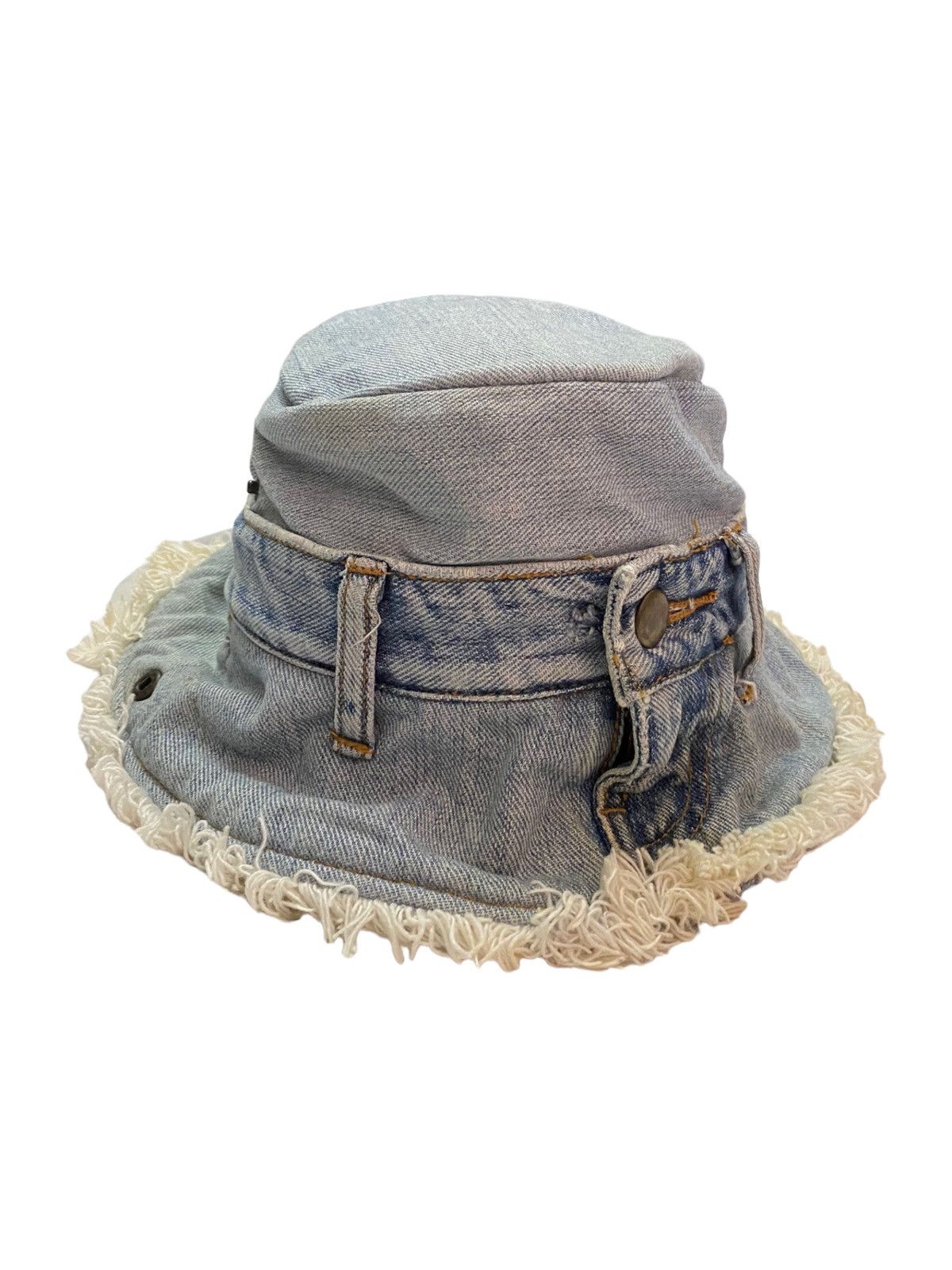 Japanese Brand Grace Denim Bucket Hat Size ONE SIZE - 2 Thumbnail