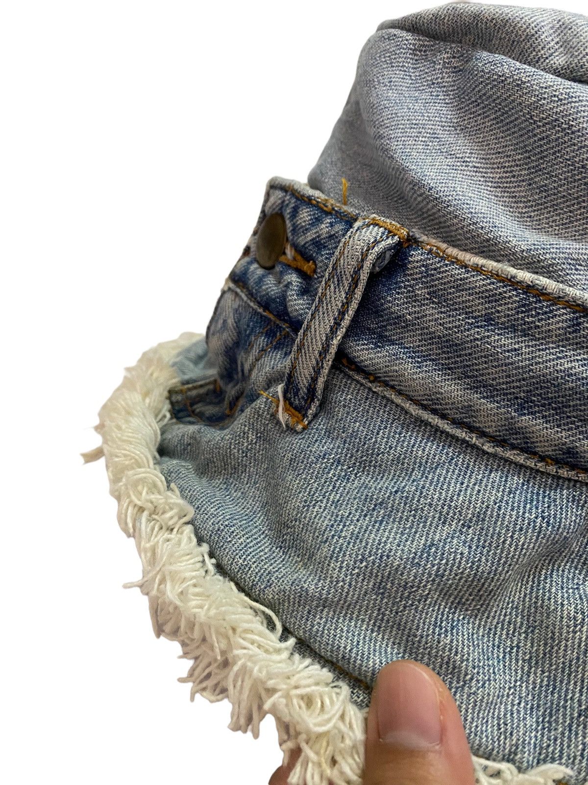 Japanese Brand Grace Denim Bucket Hat Size ONE SIZE - 5 Thumbnail
