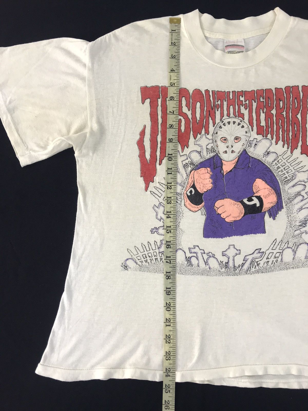 Vintage 80s Jason The Terrible Karl Moffat Canadian Pro Wrestler Size US L / EU 52-54 / 3 - 8 Thumbnail