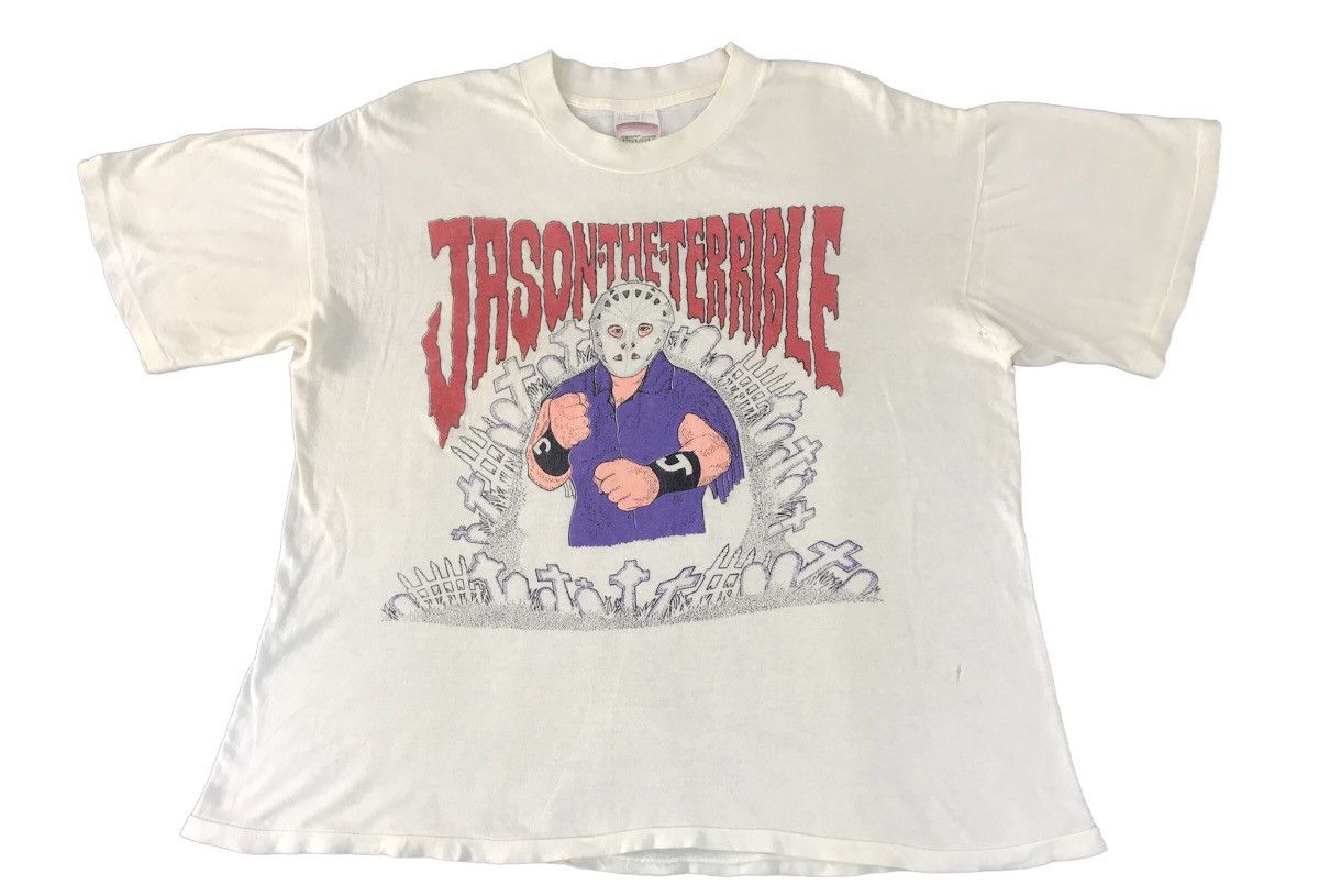Vintage 80s Jason The Terrible Karl Moffat Canadian Pro Wrestler Size US L / EU 52-54 / 3 - 1 Thumbnail