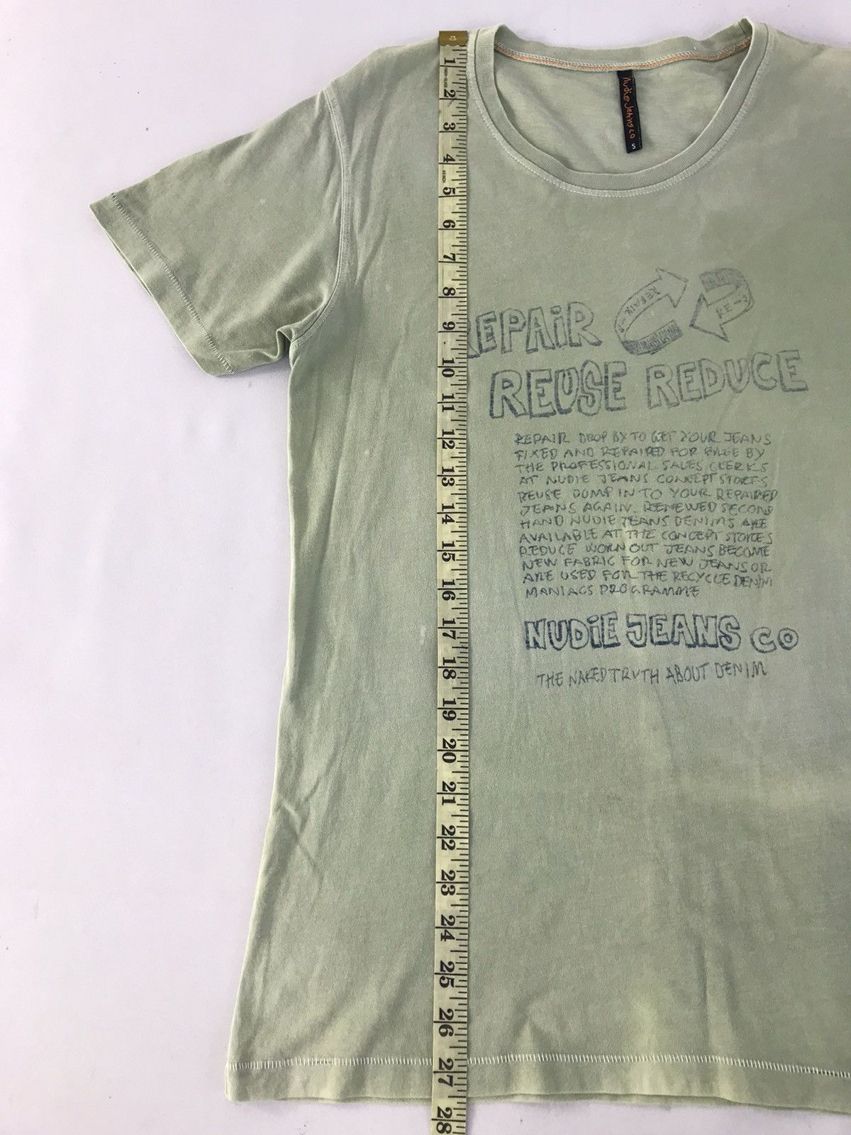 Nudie Jeans Nudie Jeans 3R Naked Truth Denim Printed Tee T-shirt Size US S / EU 44-46 / 1 - 9 Thumbnail