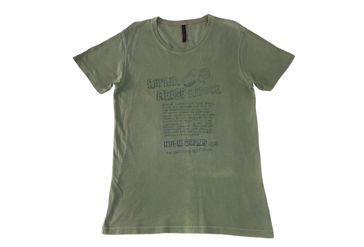 Nudie Jeans Nudie Jeans 3R Naked Truth Denim Printed Tee T-shirt Size US S / EU 44-46 / 1 - 1 Thumbnail