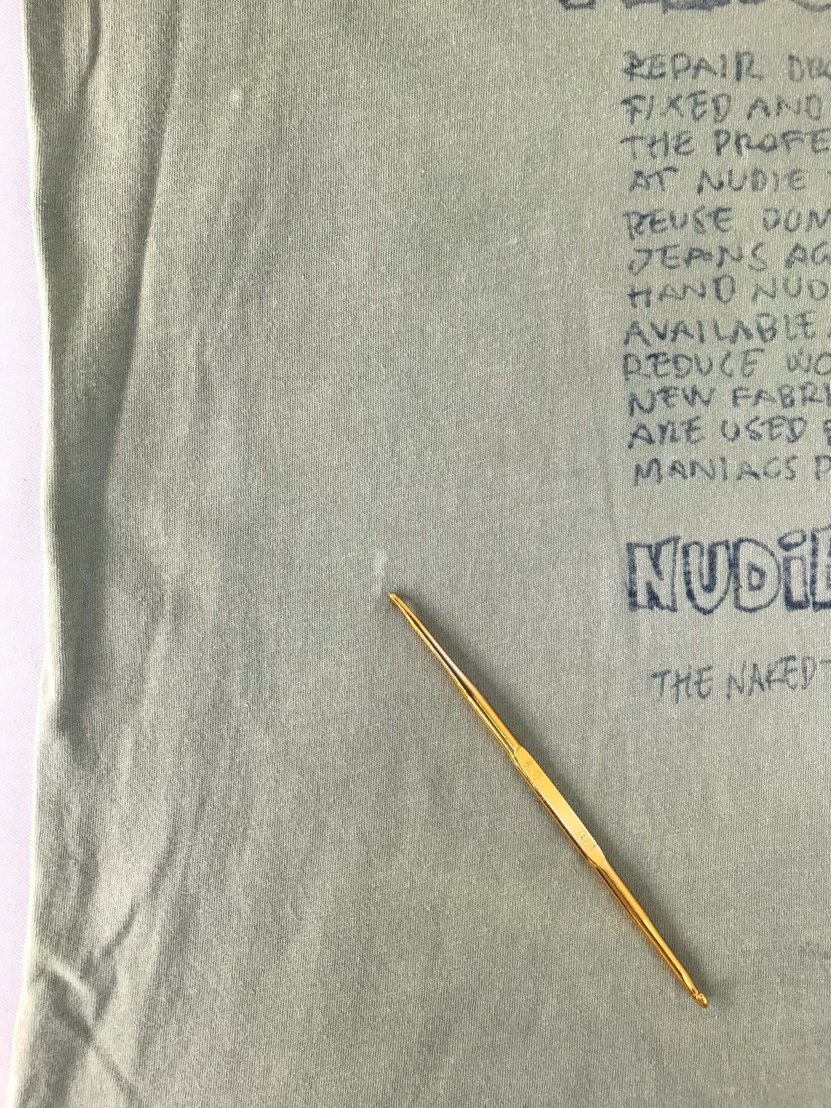 Nudie Jeans Nudie Jeans 3R Naked Truth Denim Printed Tee T-shirt Size US S / EU 44-46 / 1 - 11 Thumbnail