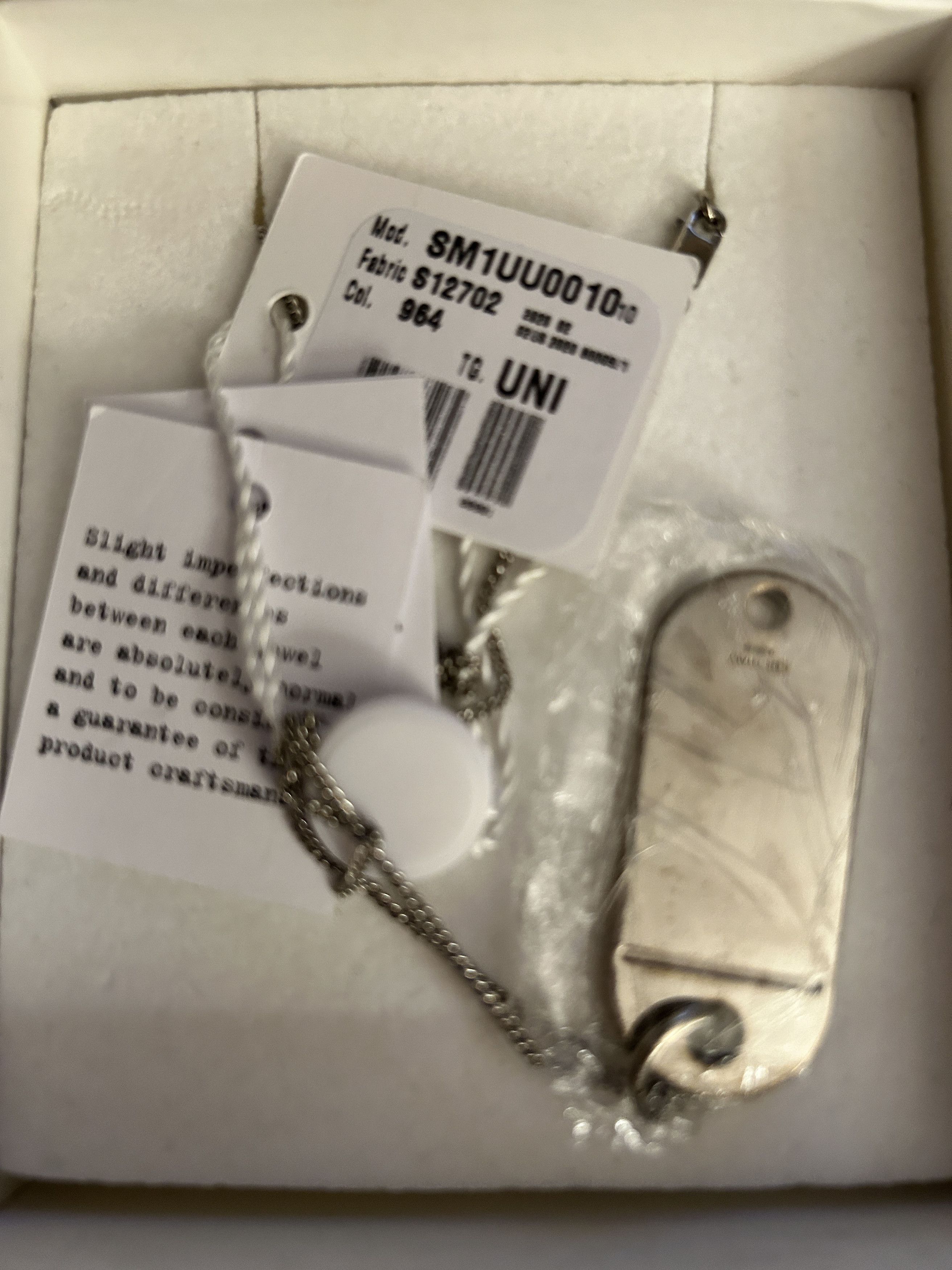 Maison Margiela Dog Tag Logo Chain Necklace Gold Silver Sterling Pendant Size ONE SIZE - 8 Thumbnail