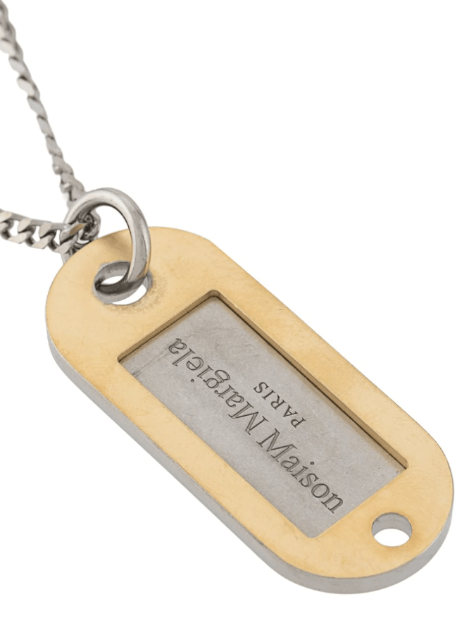 Maison Margiela Dog Tag Logo Chain Necklace Gold Silver Sterling Pendant Size ONE SIZE - 5 Thumbnail