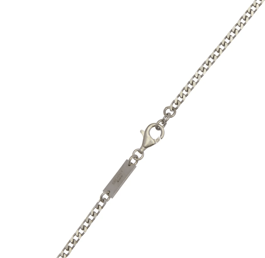 Maison Margiela Dog Tag Logo Chain Necklace Gold Silver Sterling Pendant Size ONE SIZE - 4 Thumbnail