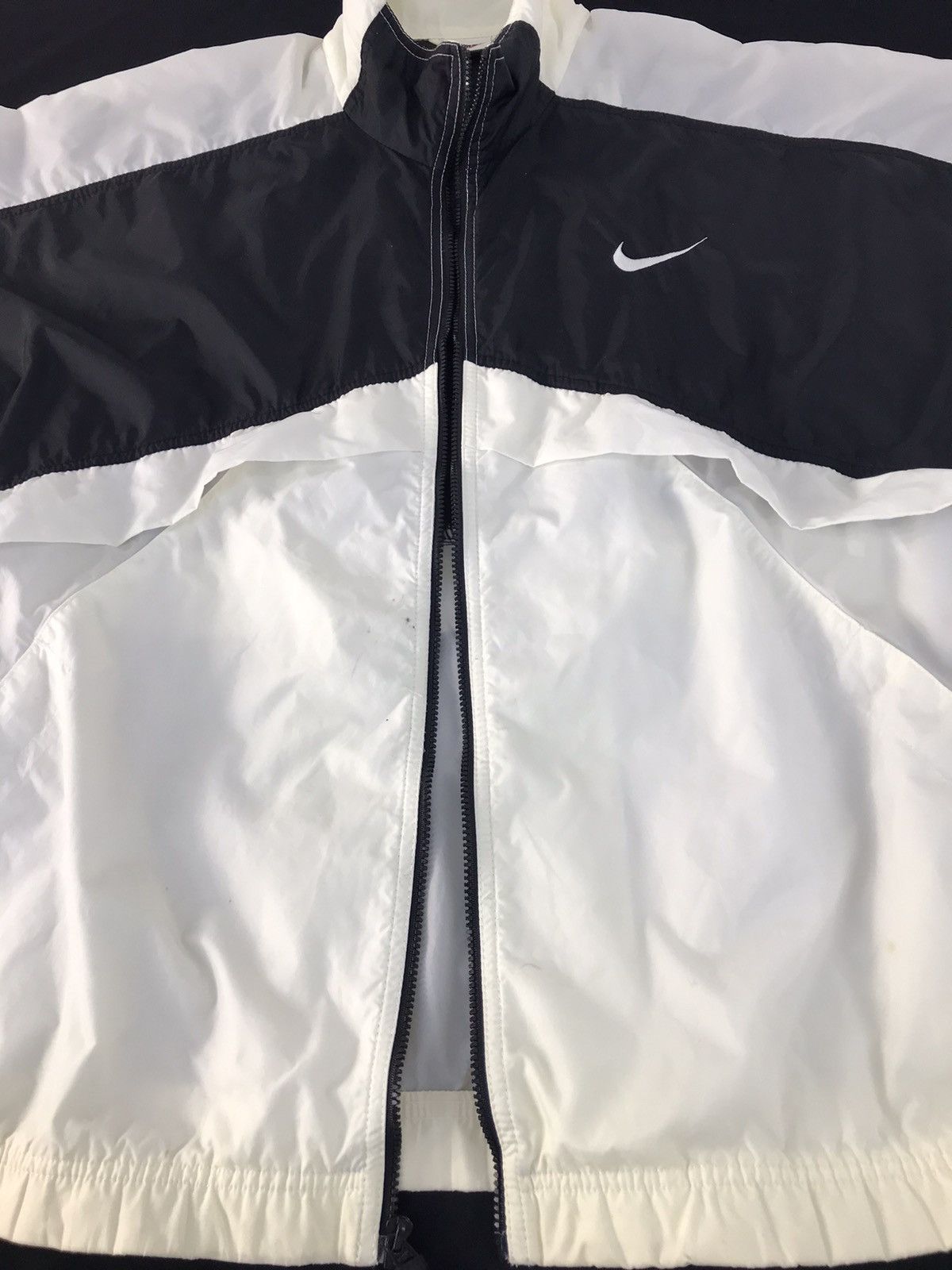 Nike × Vintage Nike Quilted Windbreakers Jacket Zip Up Big Embroidery Logo Size US XL / EU 56 / 4 - 5 Thumbnail