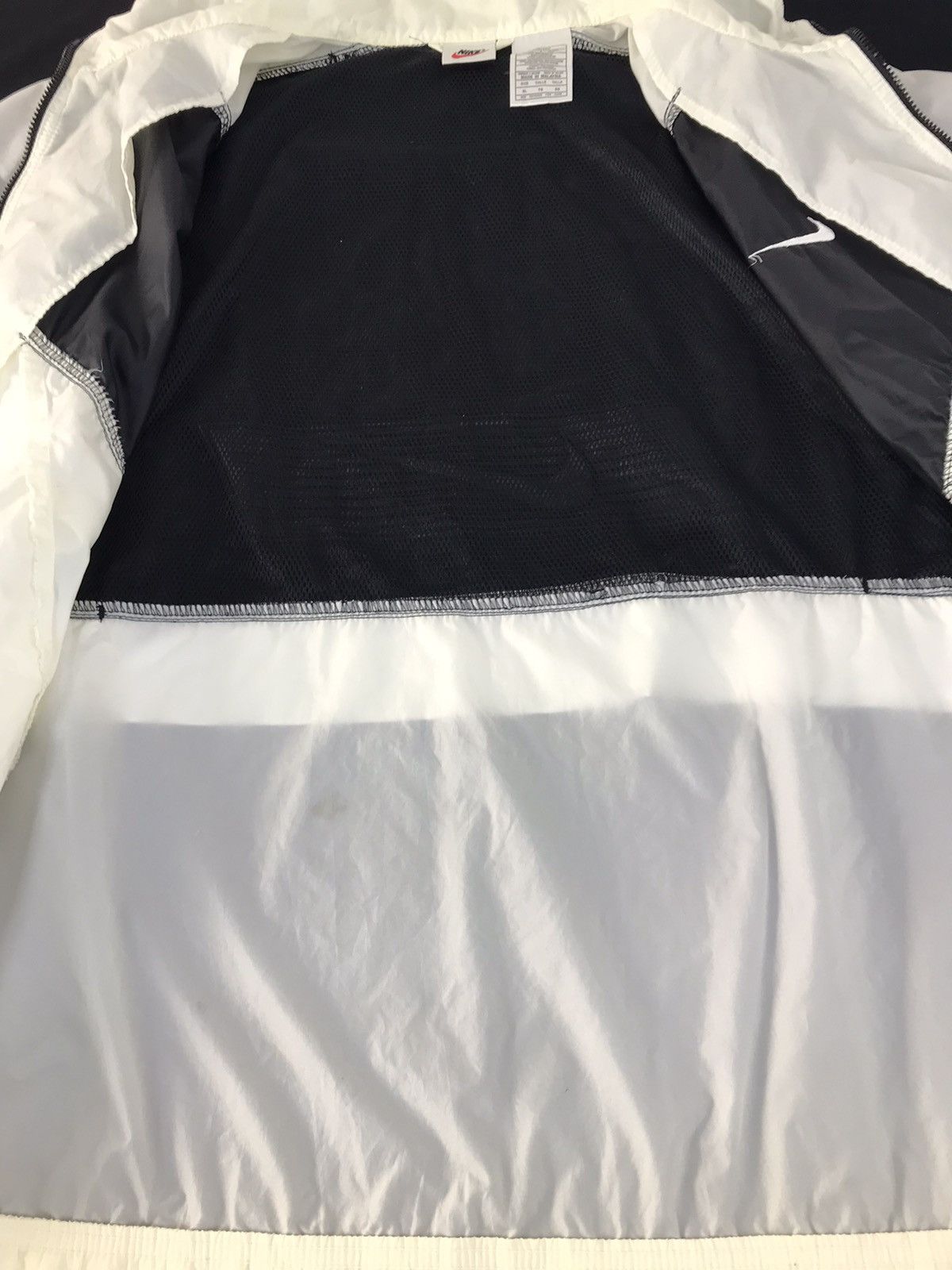 Nike × Vintage Nike Quilted Windbreakers Jacket Zip Up Big Embroidery Logo Size US XL / EU 56 / 4 - 6 Thumbnail