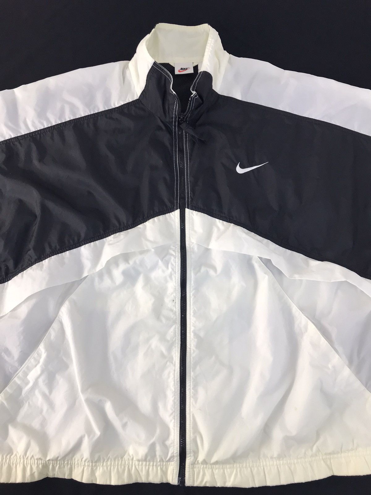 Nike × Vintage Nike Quilted Windbreakers Jacket Zip Up Big Embroidery Logo Size US XL / EU 56 / 4 - 3 Thumbnail