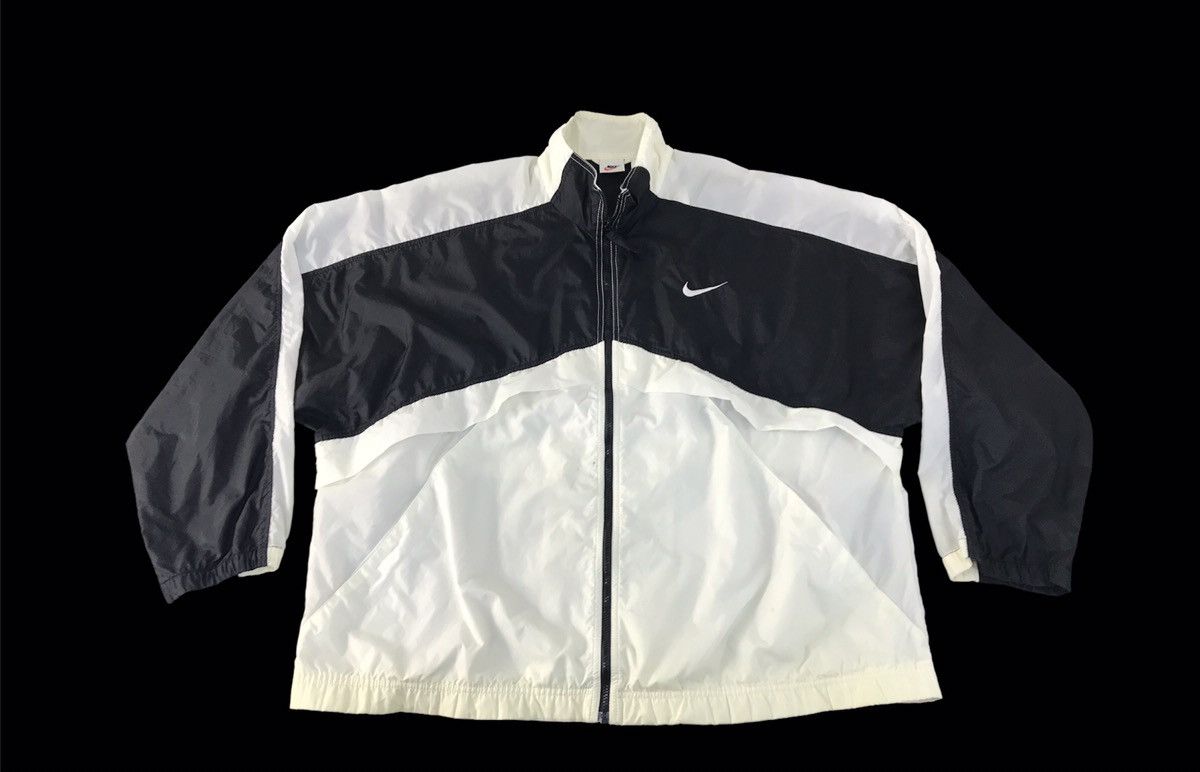 Nike × Vintage Nike Quilted Windbreakers Jacket Zip Up Big Embroidery Logo Size US XL / EU 56 / 4 - 1 Thumbnail