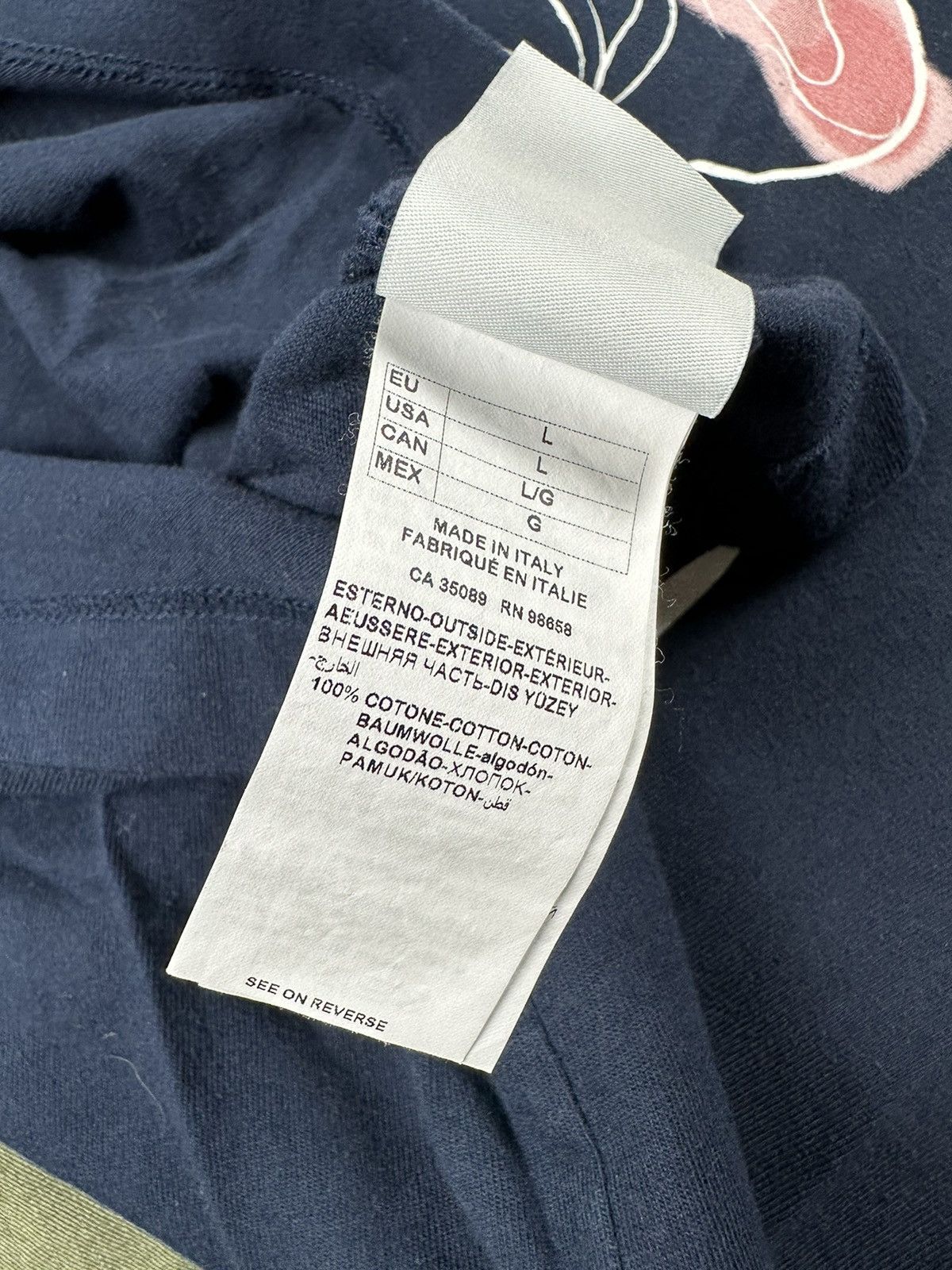 Greg Lauren × Paul & Shark Navy Shark Tee Size US L / EU 52-54 / 3 - 4 Thumbnail