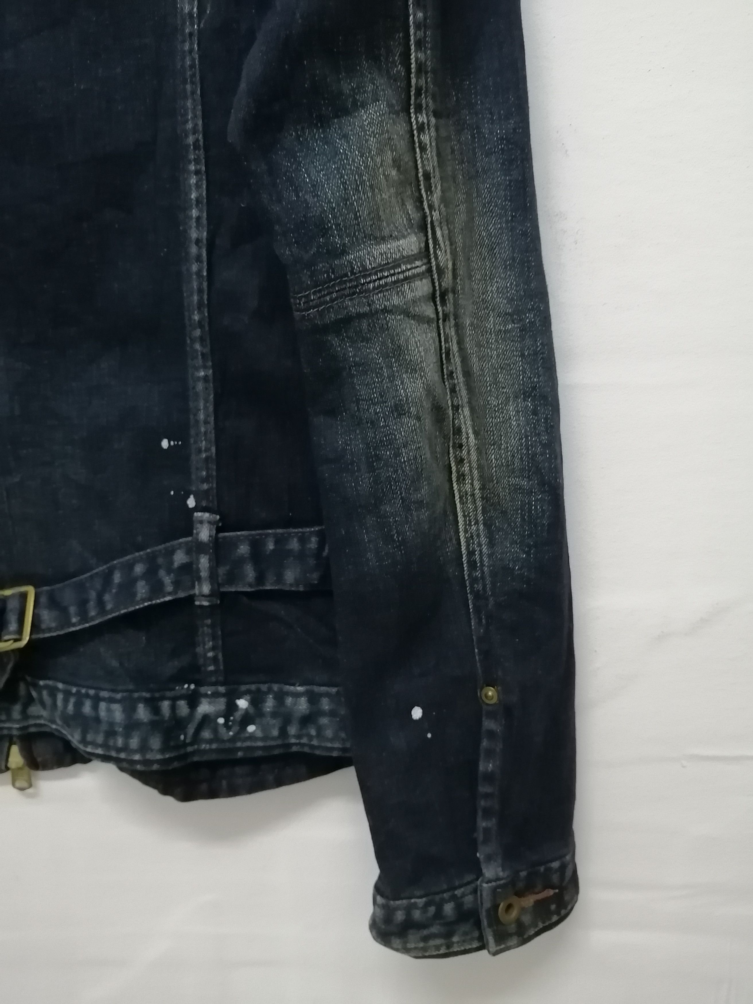 Johnbull JOHNBULL Paint Splatter Stretch Denim Jacket Size US S / EU 44-46 / 1 - 13 Thumbnail