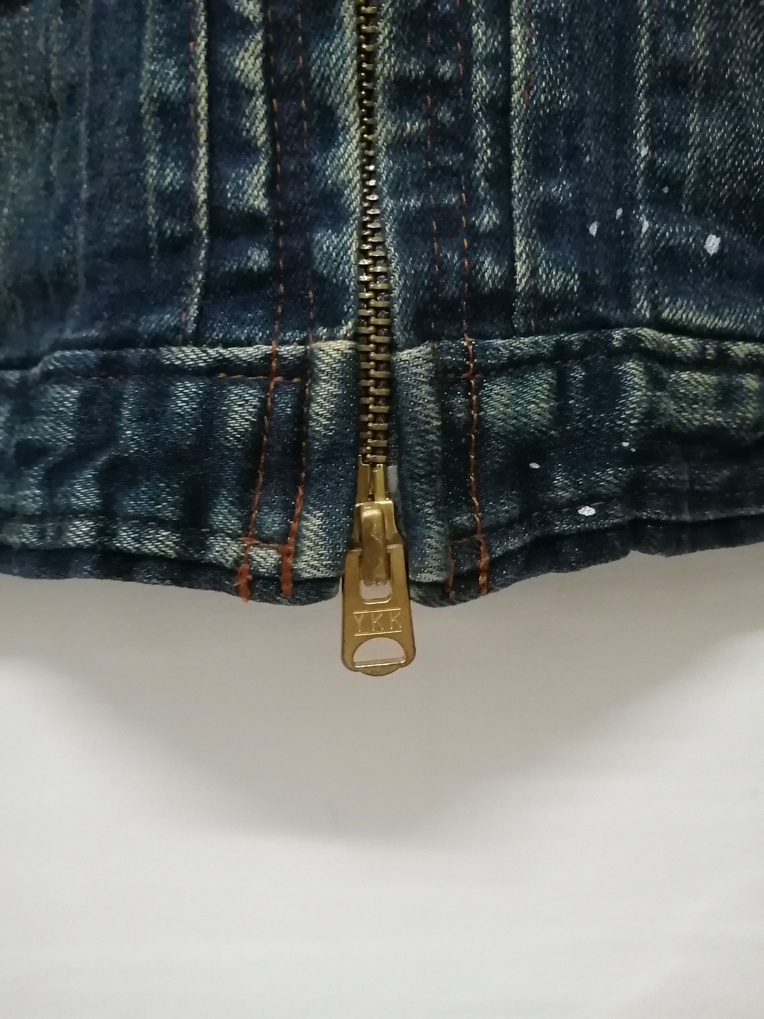 Johnbull JOHNBULL Paint Splatter Stretch Denim Jacket Size US S / EU 44-46 / 1 - 9 Thumbnail