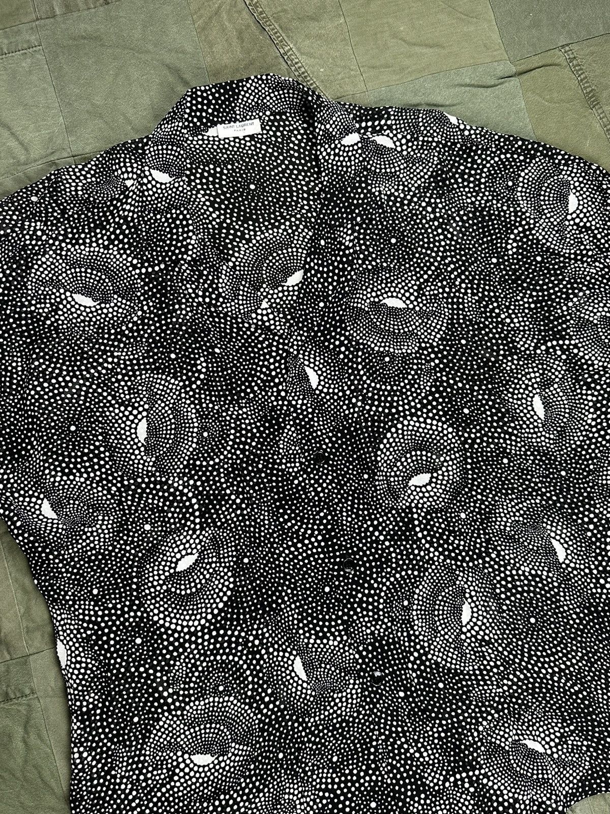 Saint Laurent Paris Spiral Pattern Shirt Size US M / EU 48-50 / 2 - 2 Thumbnail