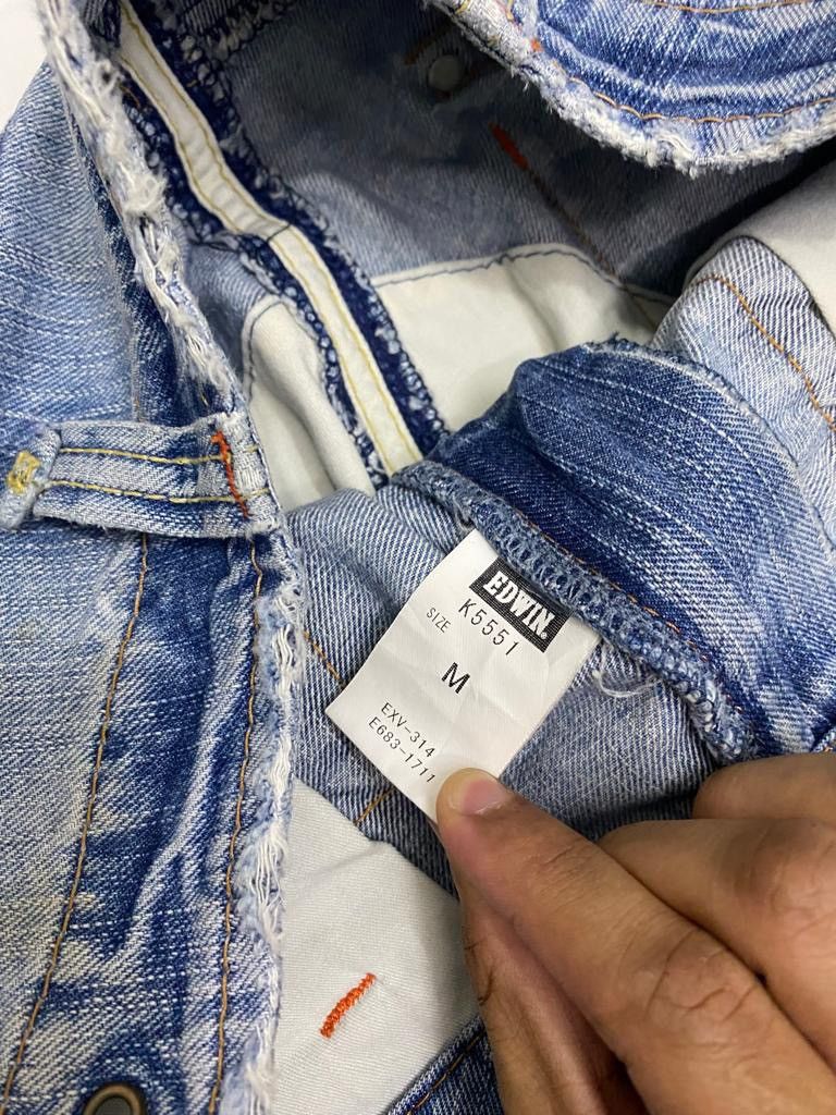 14th Addiction × Edwin × Kapital FLARE🔥EDWIN DISTRESSED MULTI POCKET DENIM BUSH PANTS Size US 31 - 10 Thumbnail