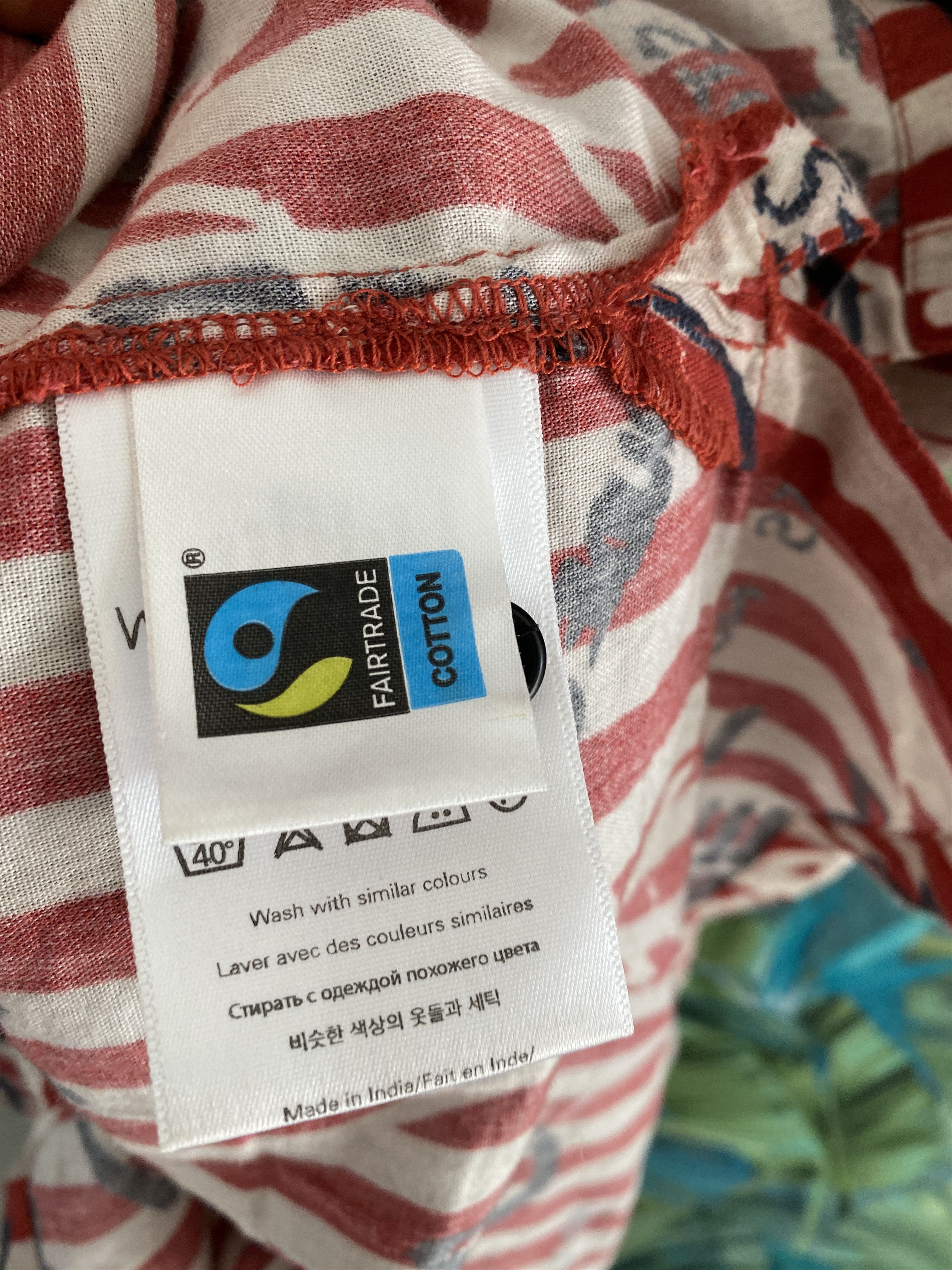 Nudie Jeans Nudie Jeans CO Brandon Graffiti Stripe SS shirt size L Size US L / EU 52-54 / 3 - 6 Thumbnail