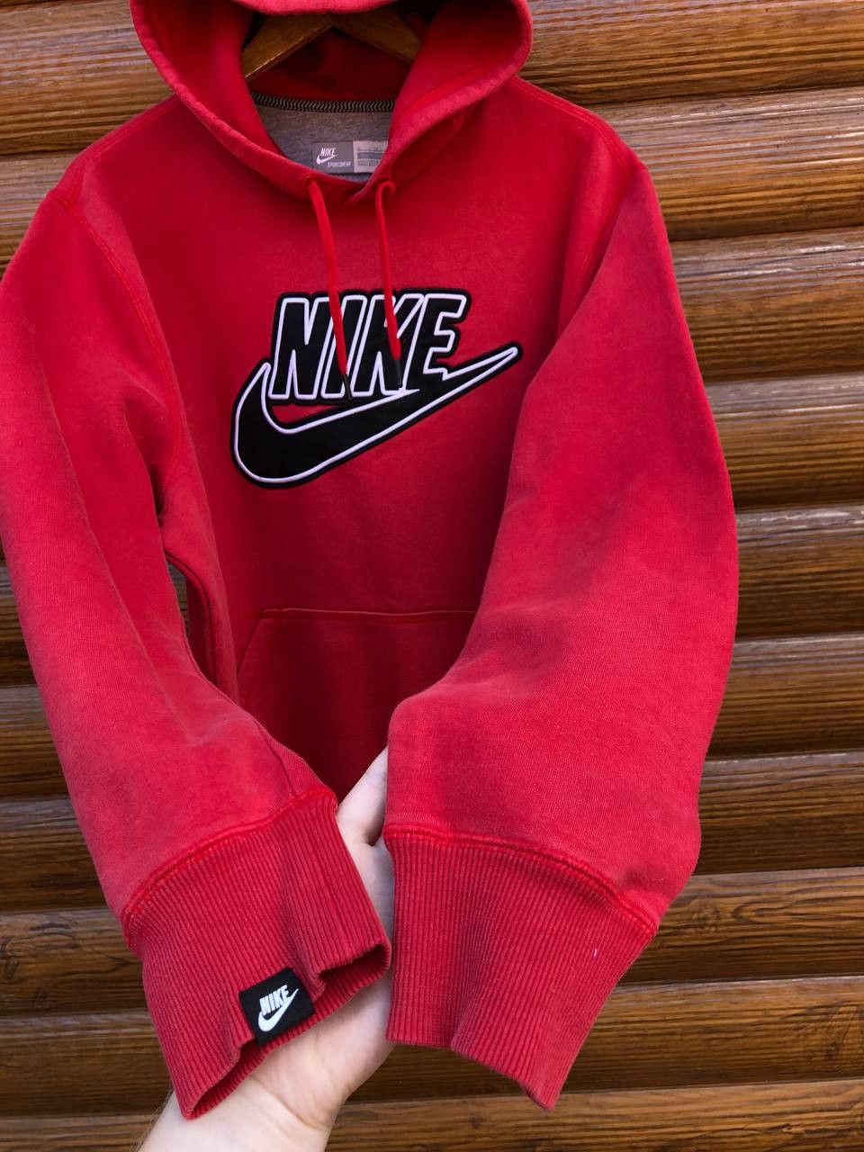 Vintage Nike Vintage Y2K Big Swoosh Logo Sportwear Hoodie Size US XL / EU 56 / 4 - 4 Thumbnail