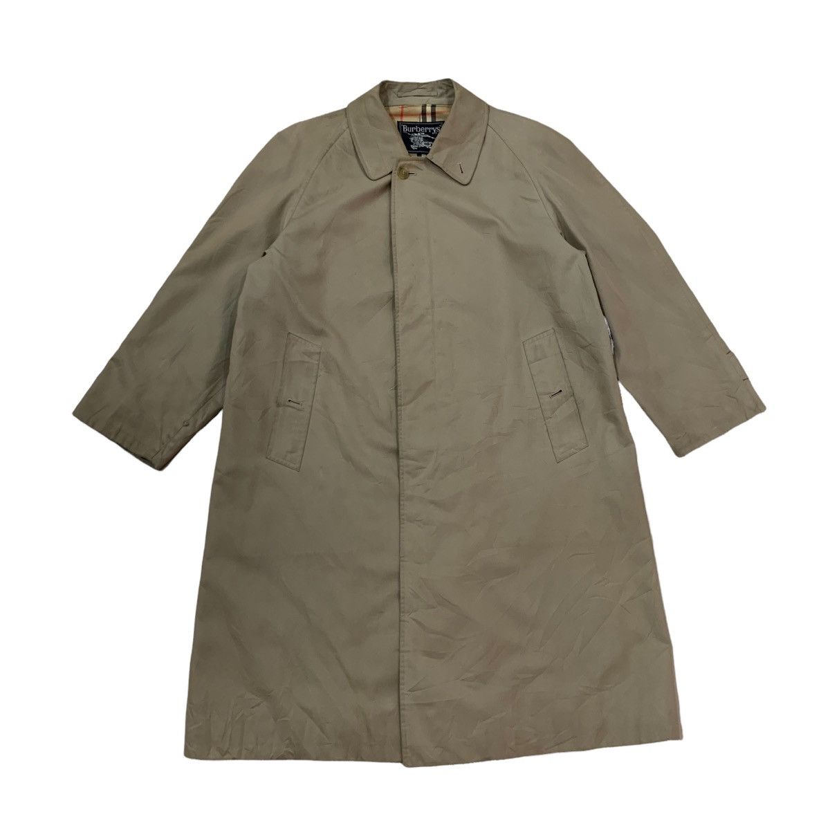Burberry Vintage Burberrys Nova Check Overcoat Jacket Size US M / EU 48-50 / 2 - 2 Thumbnail