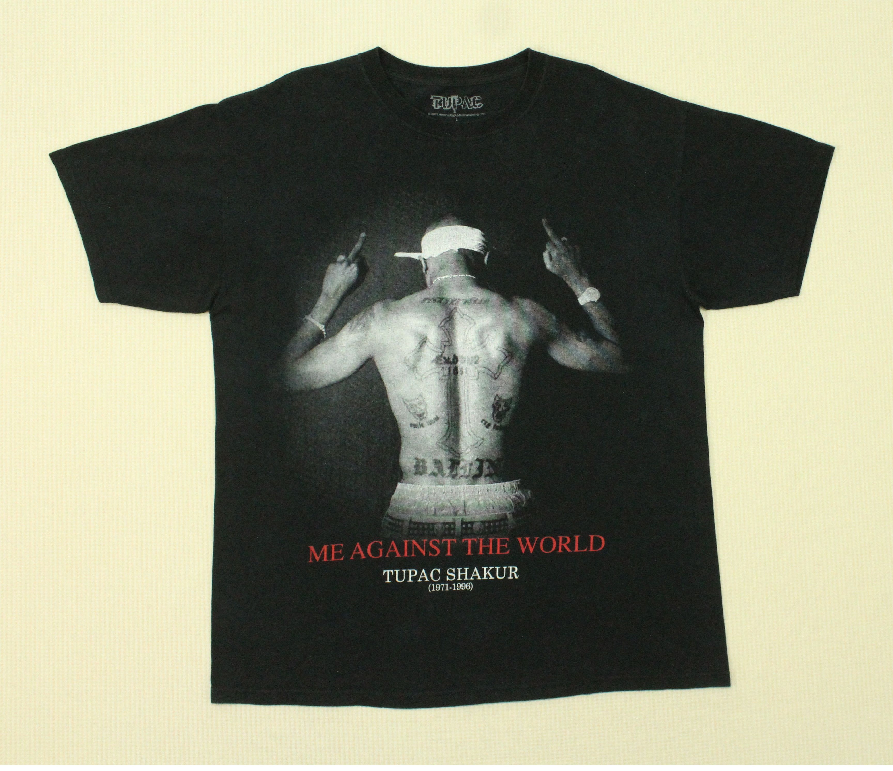 Band Tees × Rap Tees × Vintage TUPAC SHAKUR T Shirt Memorial Me Against The World 2012 Size US L / EU 52-54 / 3 - 4 Thumbnail