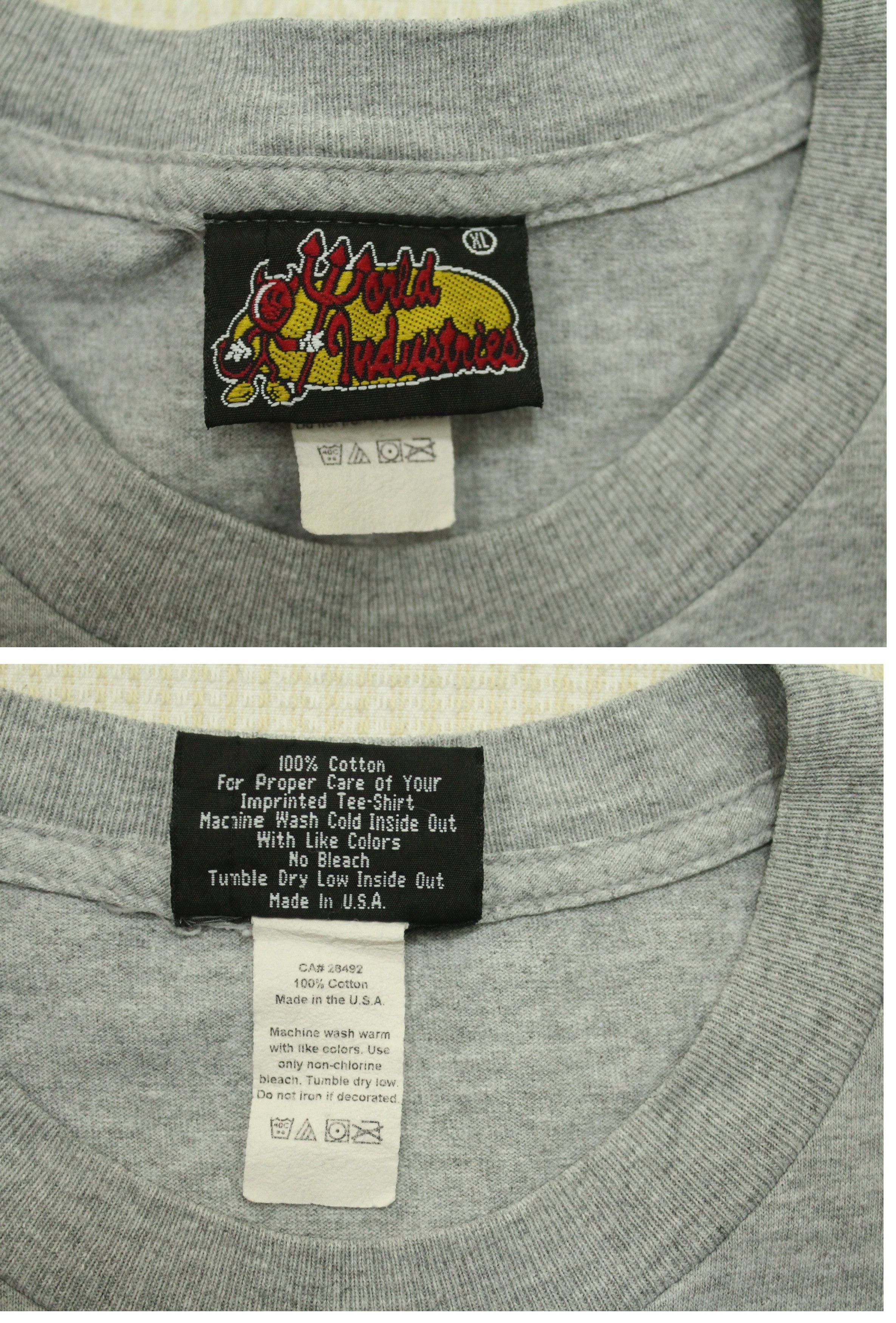 Vintage Vintage WORLD INDUSTRIES T Shirt Skateboards Shirt USA Size US XL / EU 56 / 4 - 5 Thumbnail
