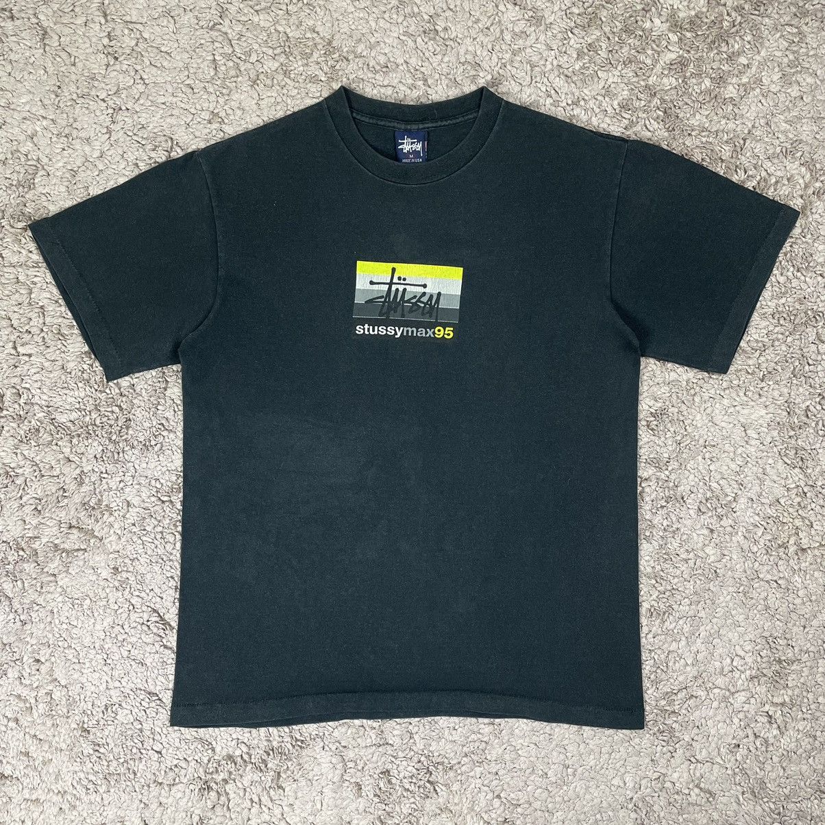 image of Stussy Ripoff Airmax95 T-Shirt in Black, Men's (Size Medium)