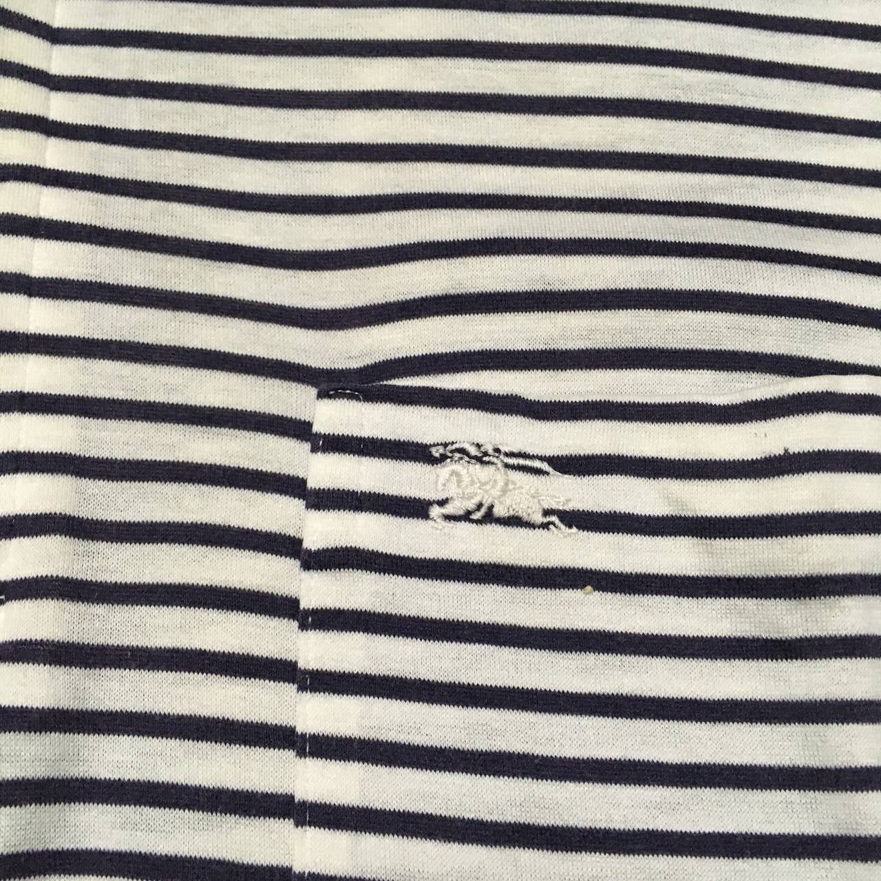 Burberry Vintage Burberrys stripes collar tee polo shirt Size US M / EU 48-50 / 2 - 2 Thumbnail