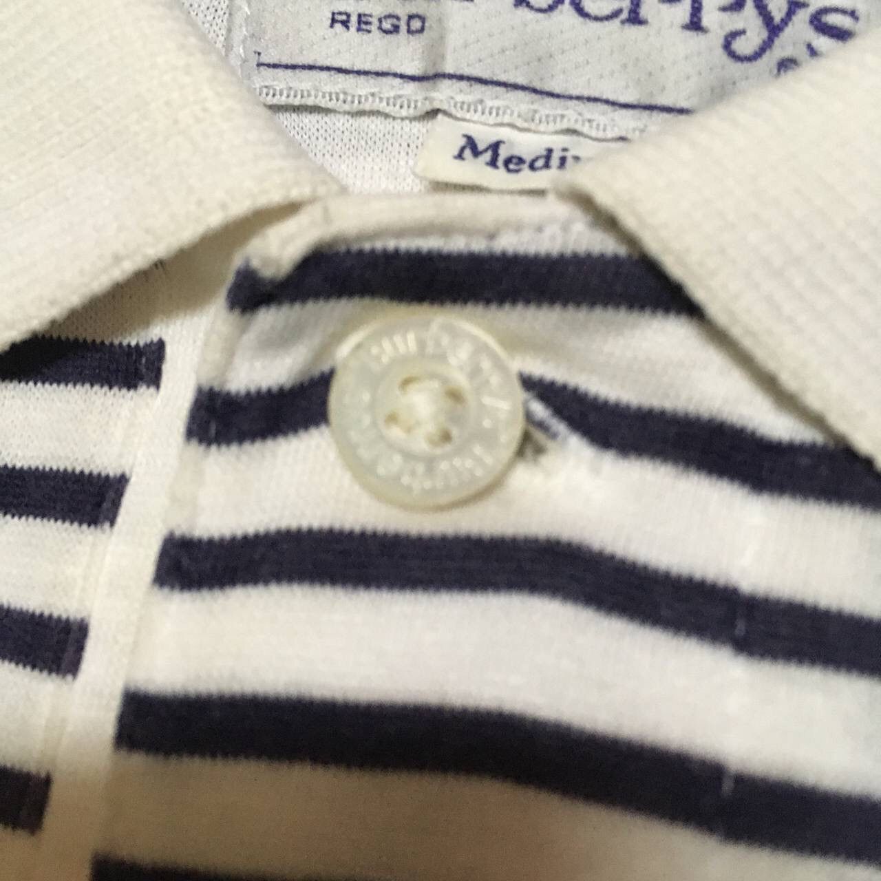 Burberry Vintage Burberrys stripes collar tee polo shirt Size US M / EU 48-50 / 2 - 3 Thumbnail