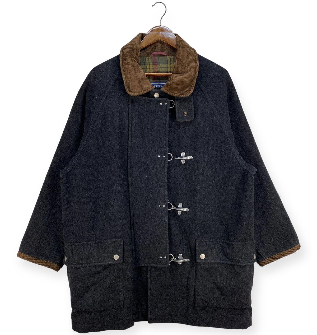 image of Italian Designers x Trussardi Vintage Trussardi Action Jacket in Grey, Men's (Size XL)