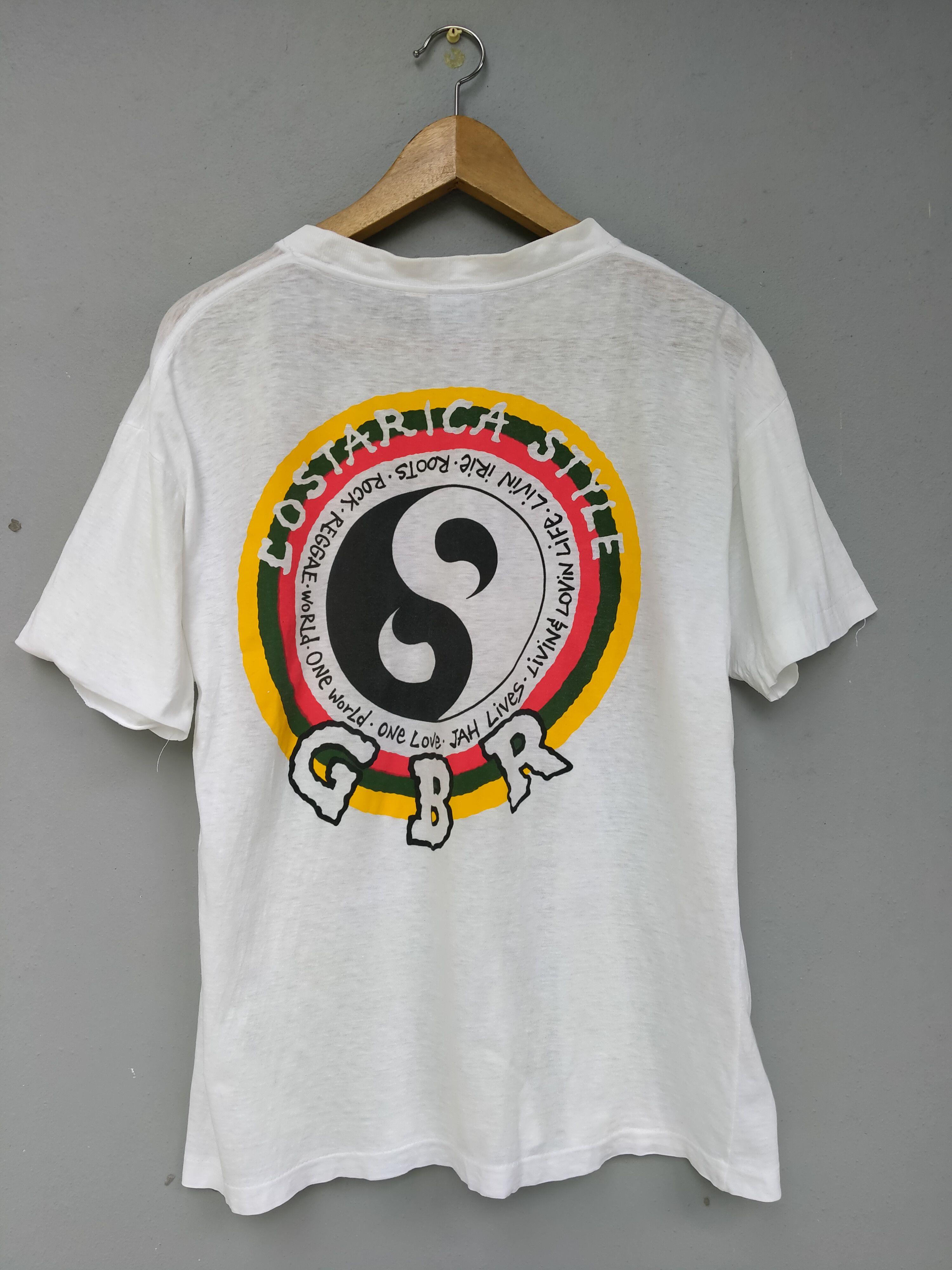 Bob Marley Vintage GBR Reggae One Love Living Lovin Life Size US M / EU 48-50 / 2 - 1 Thumbnail