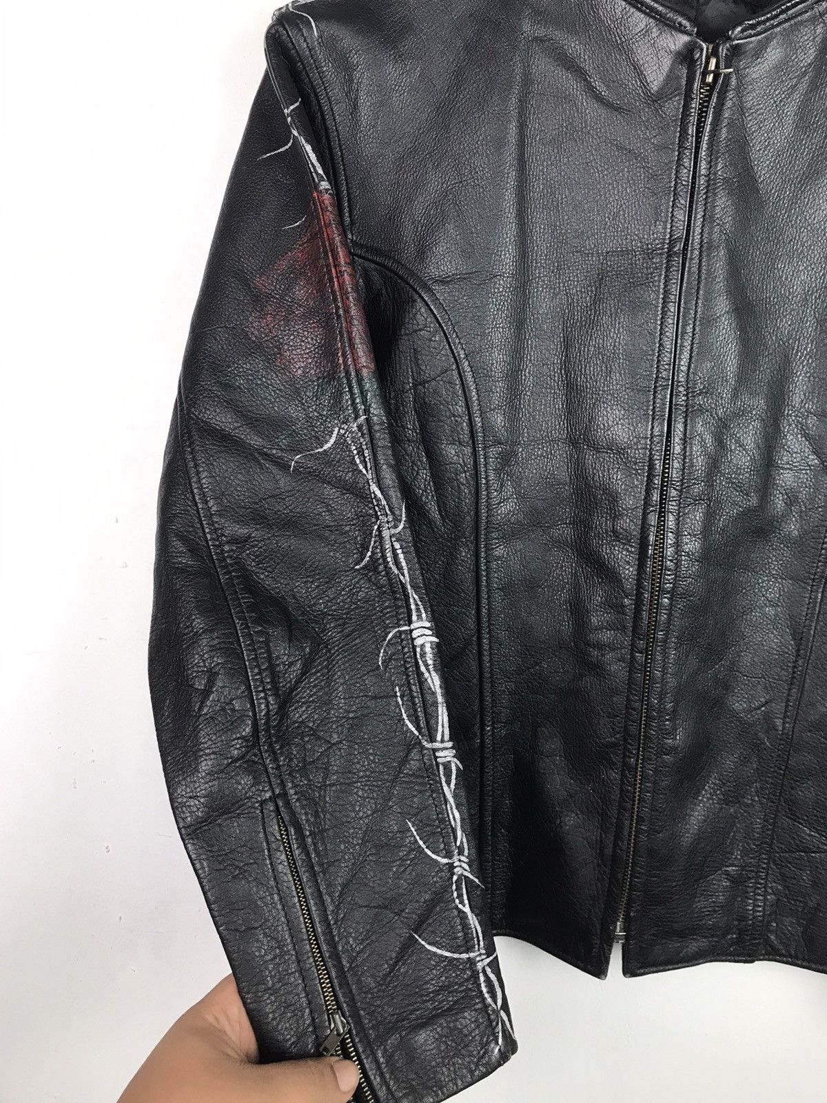Genuine Leather Punk Not death Bondage Seditionaries Style Leather Jacket Size US M / EU 48-50 / 2 - 6 Thumbnail