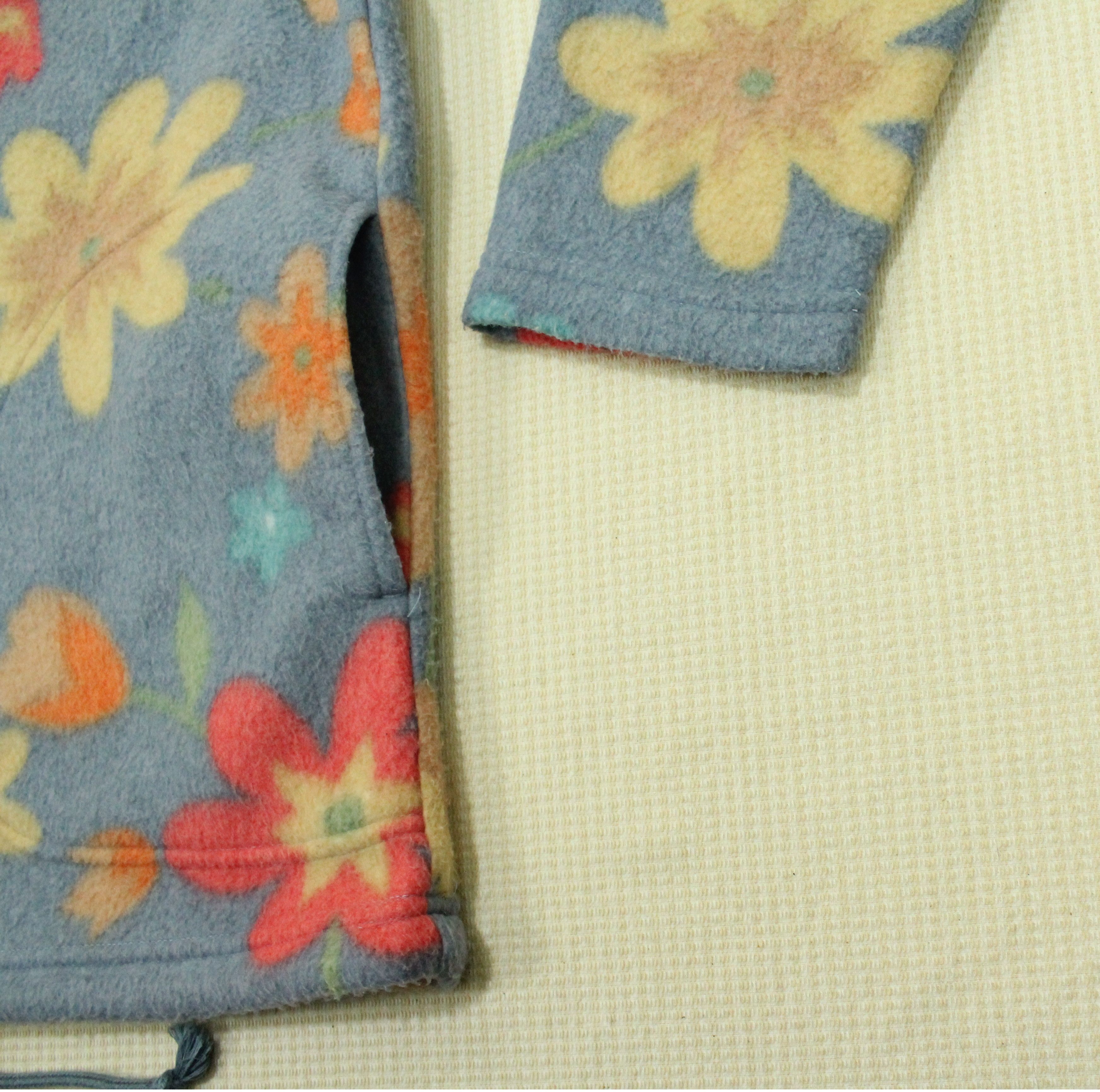 Japanese Brand Vintage C.P Fleece Sports Flowers Floral Fleece Pullover Size US M / EU 48-50 / 2 - 6 Thumbnail