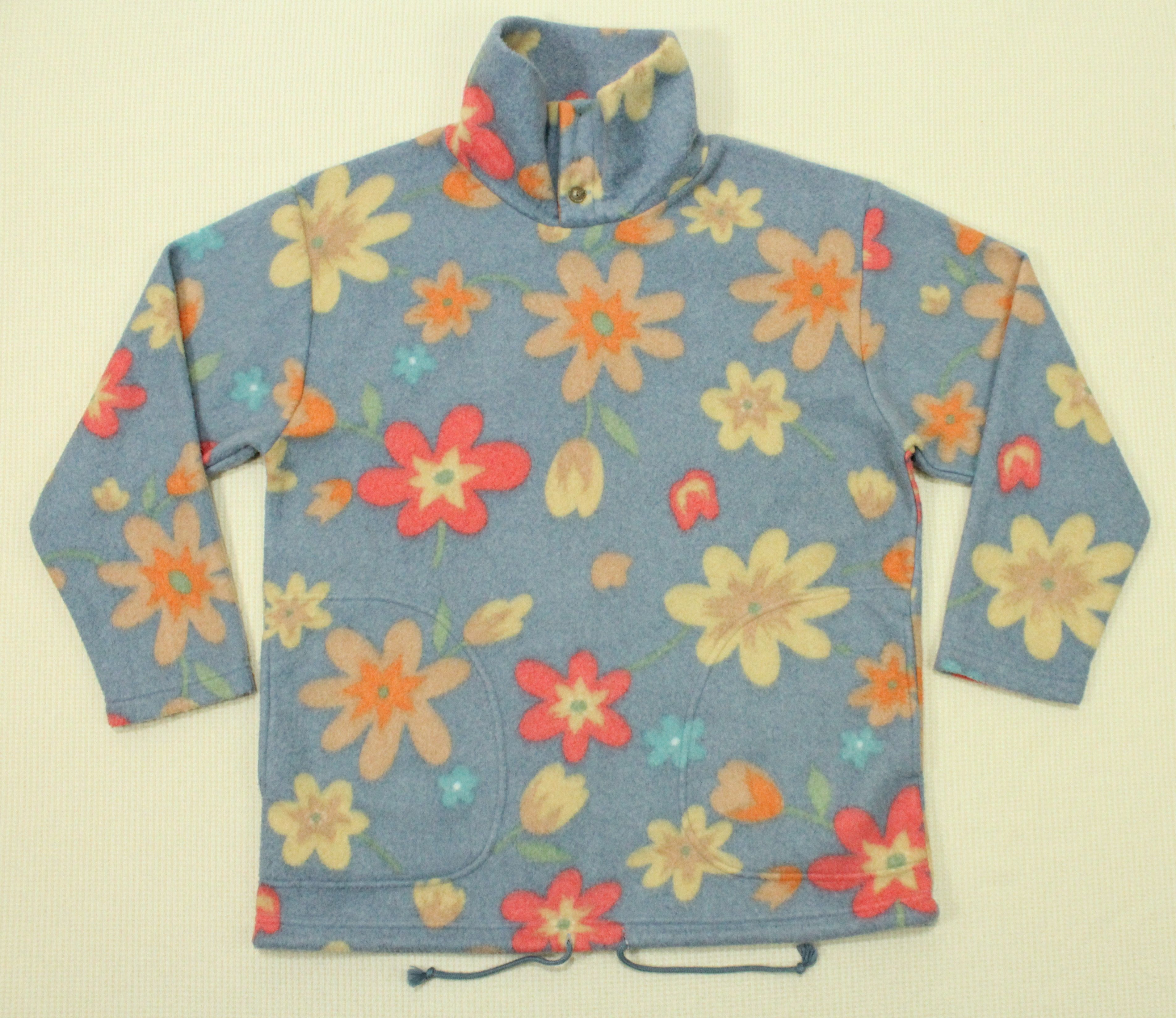 Japanese Brand Vintage C.P Fleece Sports Flowers Floral Fleece Pullover Size US M / EU 48-50 / 2 - 5 Thumbnail