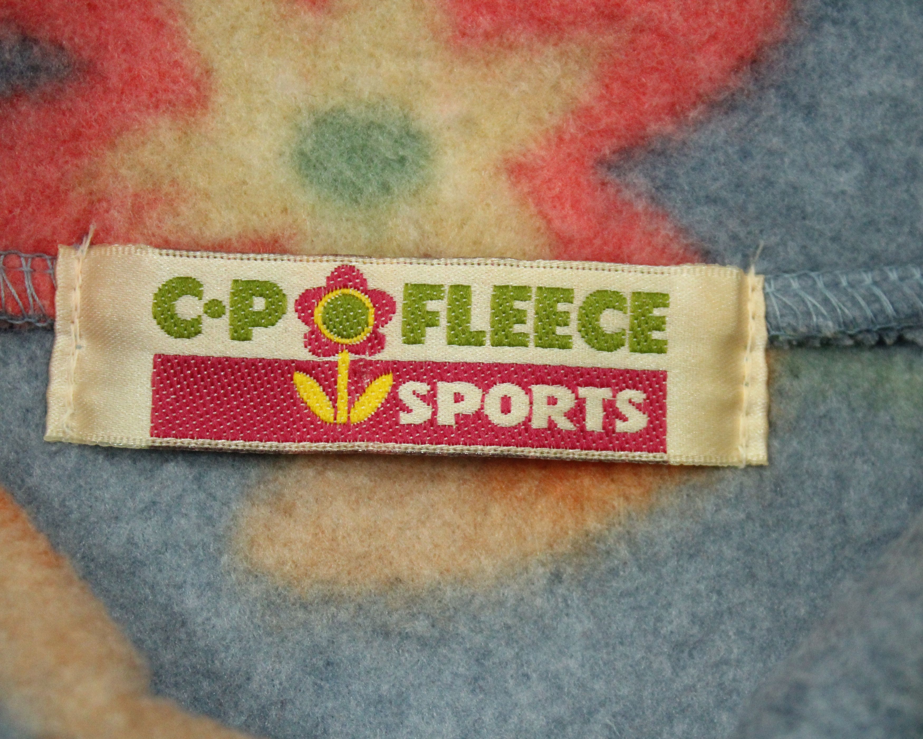 Japanese Brand Vintage C.P Fleece Sports Flowers Floral Fleece Pullover Size US M / EU 48-50 / 2 - 8 Thumbnail