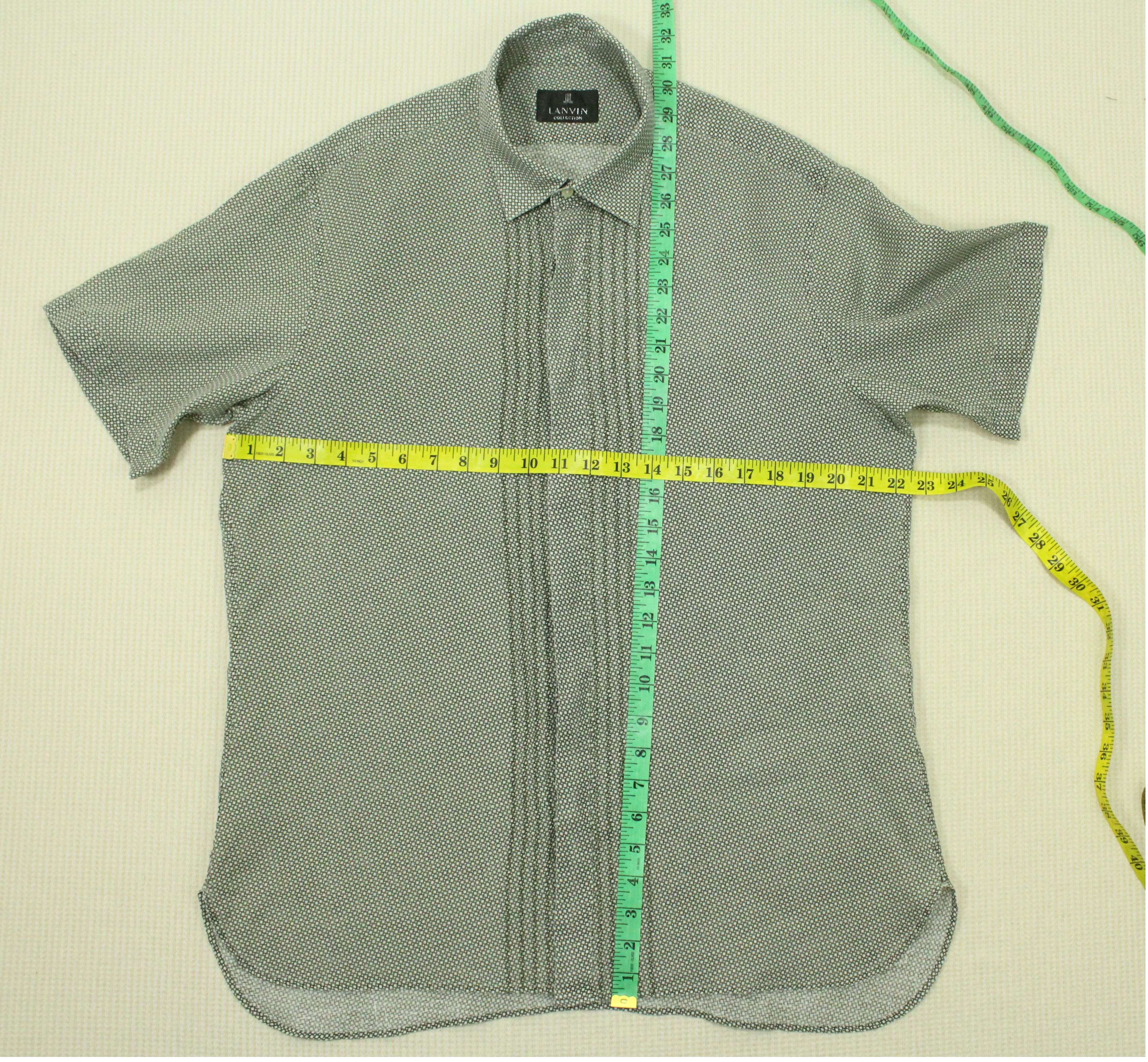 Lanvin Vintage LANVIN Shirt Button Down Hidden Button Size US L / EU 52-54 / 3 - 8 Thumbnail