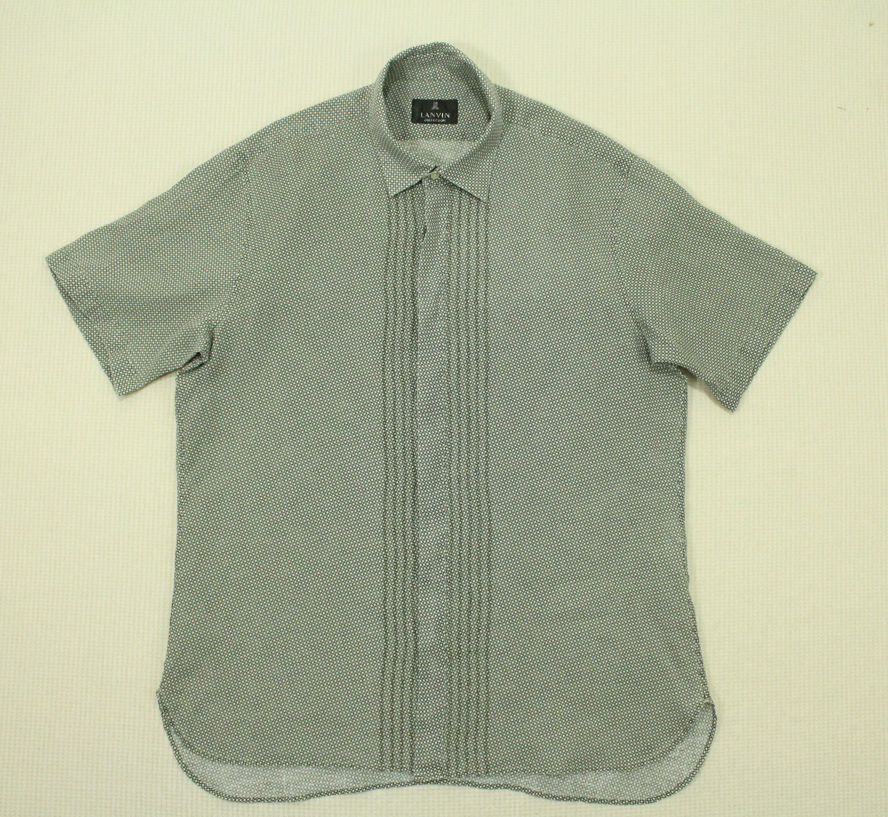 Lanvin Vintage LANVIN Shirt Button Down Hidden Button Size US L / EU 52-54 / 3 - 3 Thumbnail