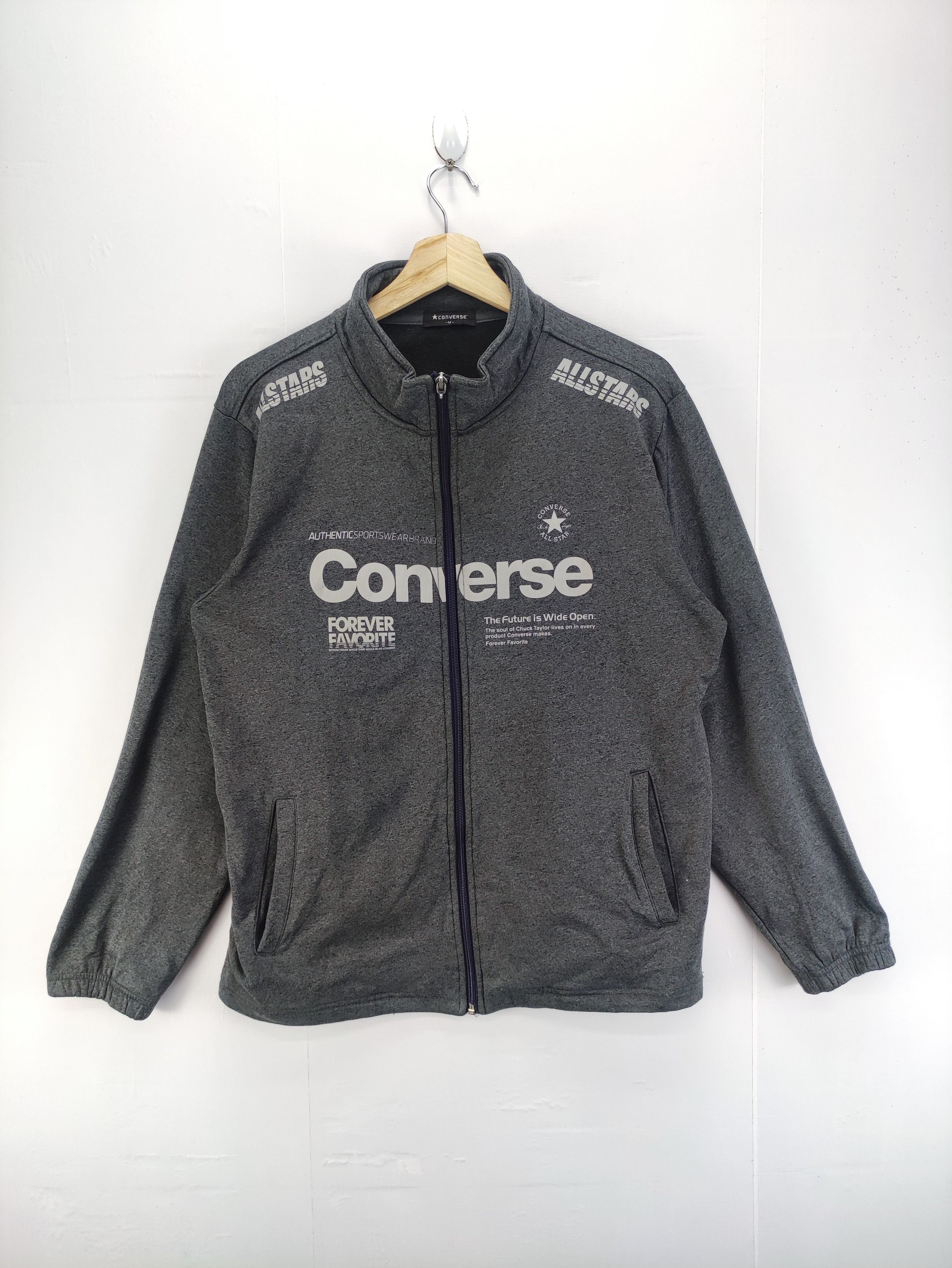 Converse Vintage Converse Sweater Zipper Jacket Size US M / EU 48-50 / 2 - 1 Thumbnail