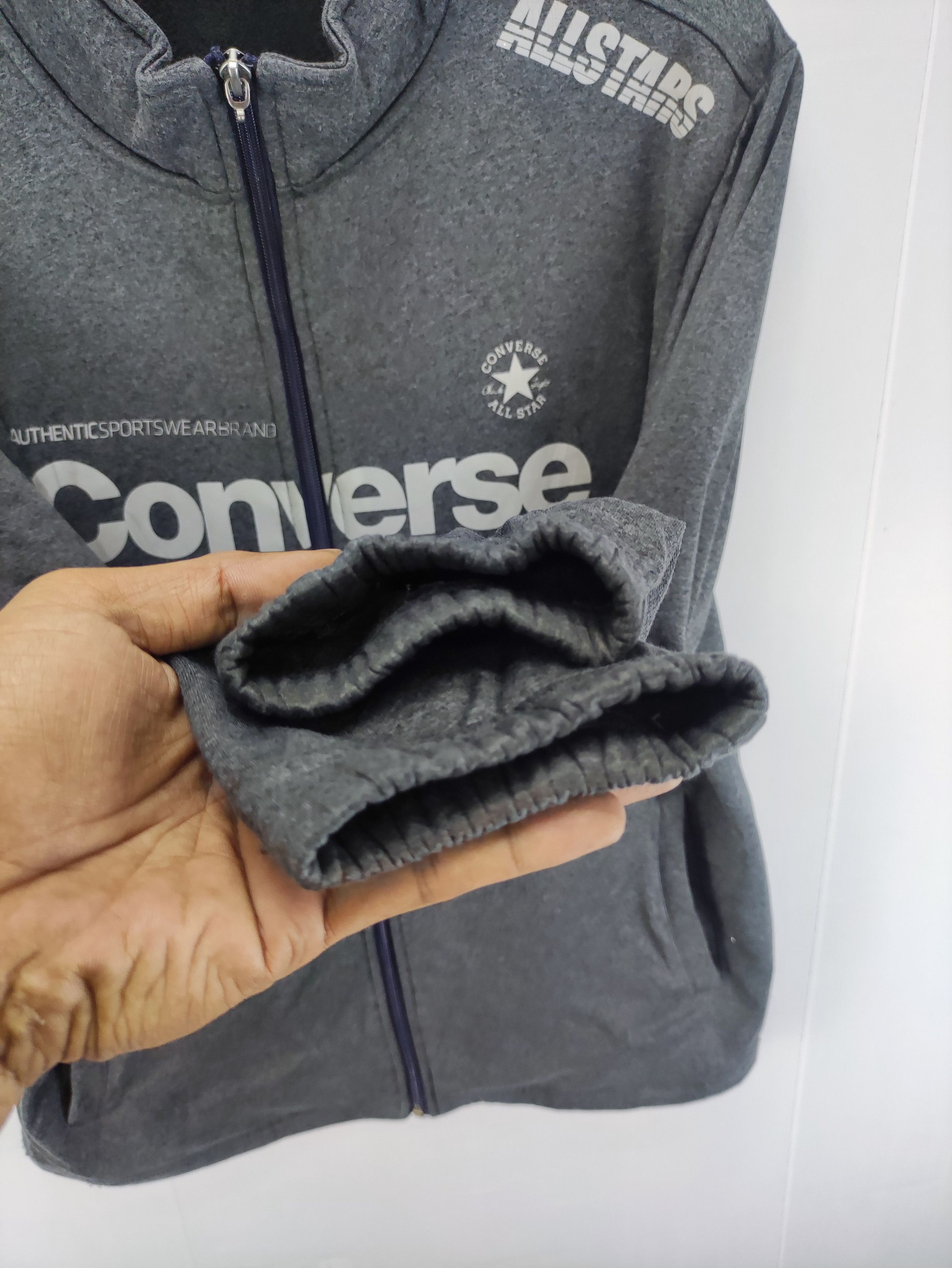 Converse Vintage Converse Sweater Zipper Jacket Size US M / EU 48-50 / 2 - 2 Thumbnail