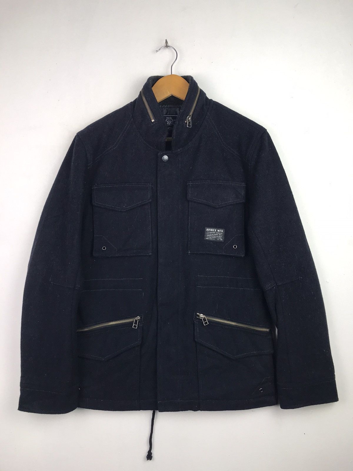 Avirex Avirex MFG Rare Design Wool Jacket Size US M / EU 48-50 / 2 - 1 Thumbnail
