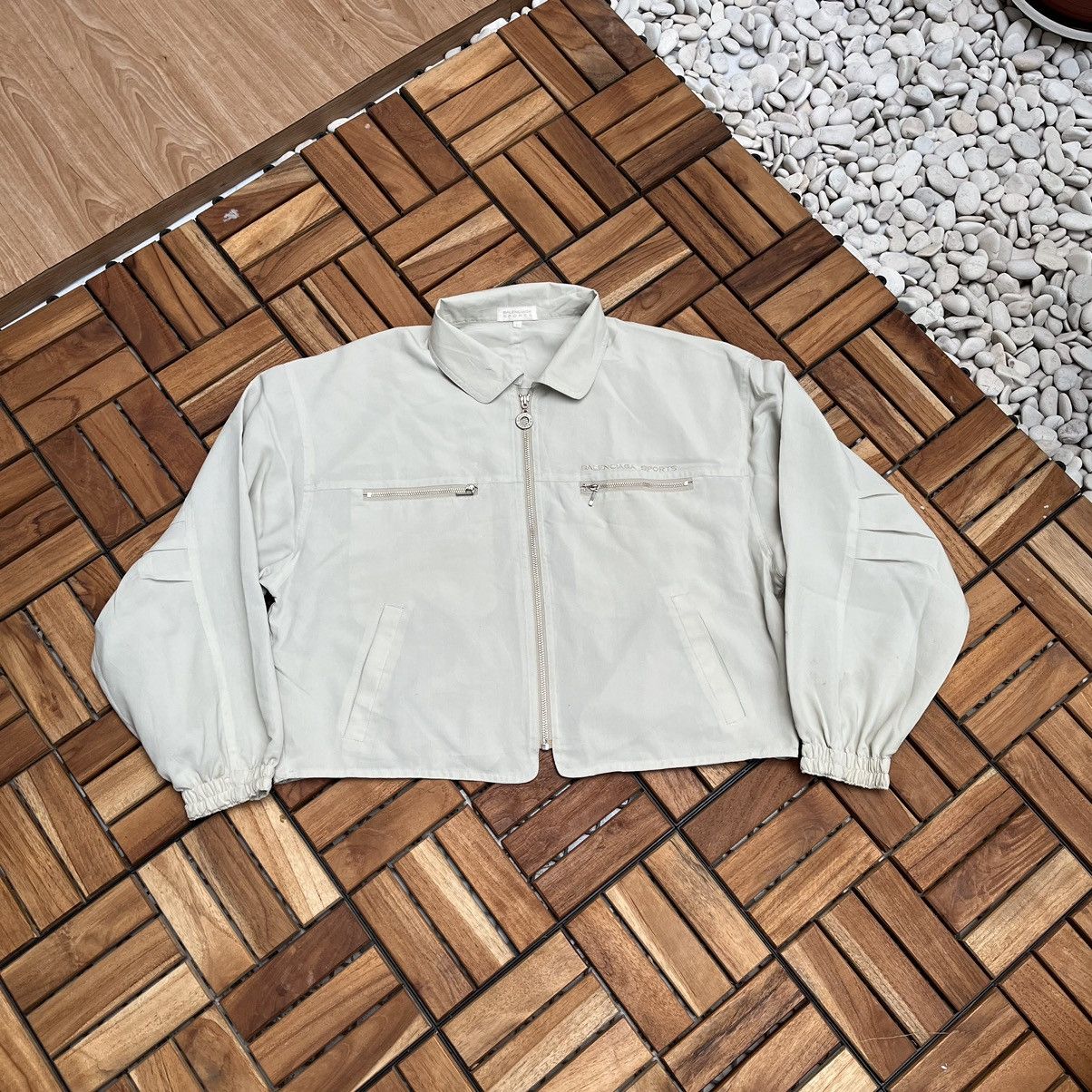Balenciaga 1990's Balenciaga Sports Croped Jacket Women's Size L / US 10 / IT 46 - 2 Thumbnail