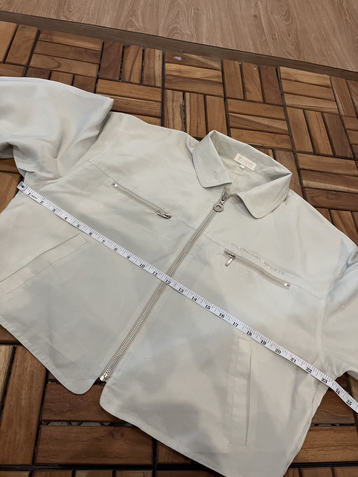Balenciaga 1990's Balenciaga Sports Croped Jacket Women's Size L / US 10 / IT 46 - 13 Thumbnail