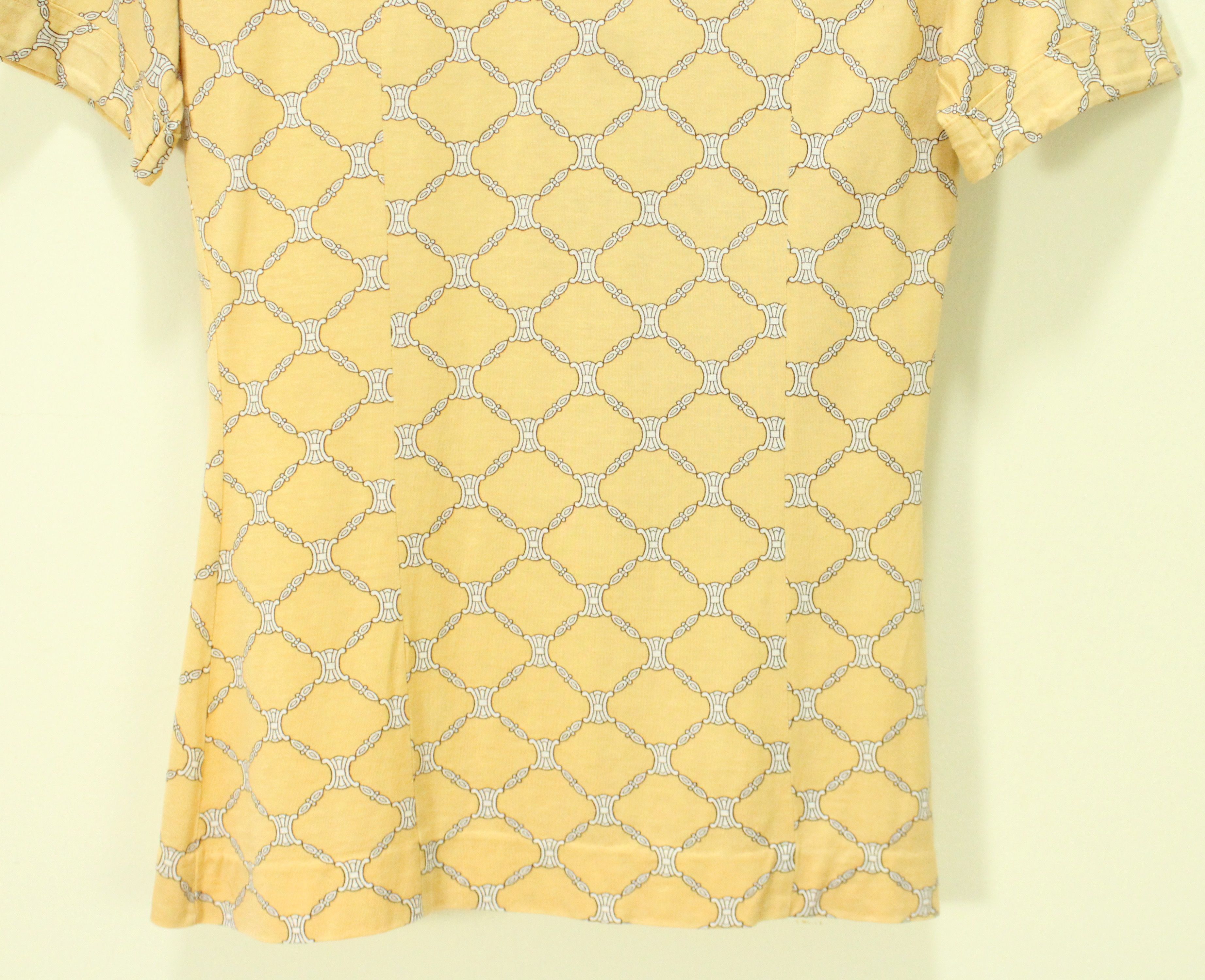 Celine Vintage CELINE Shirt Monogram Retro Collar Pocket Size L / US 10 / IT 46 - 5 Thumbnail