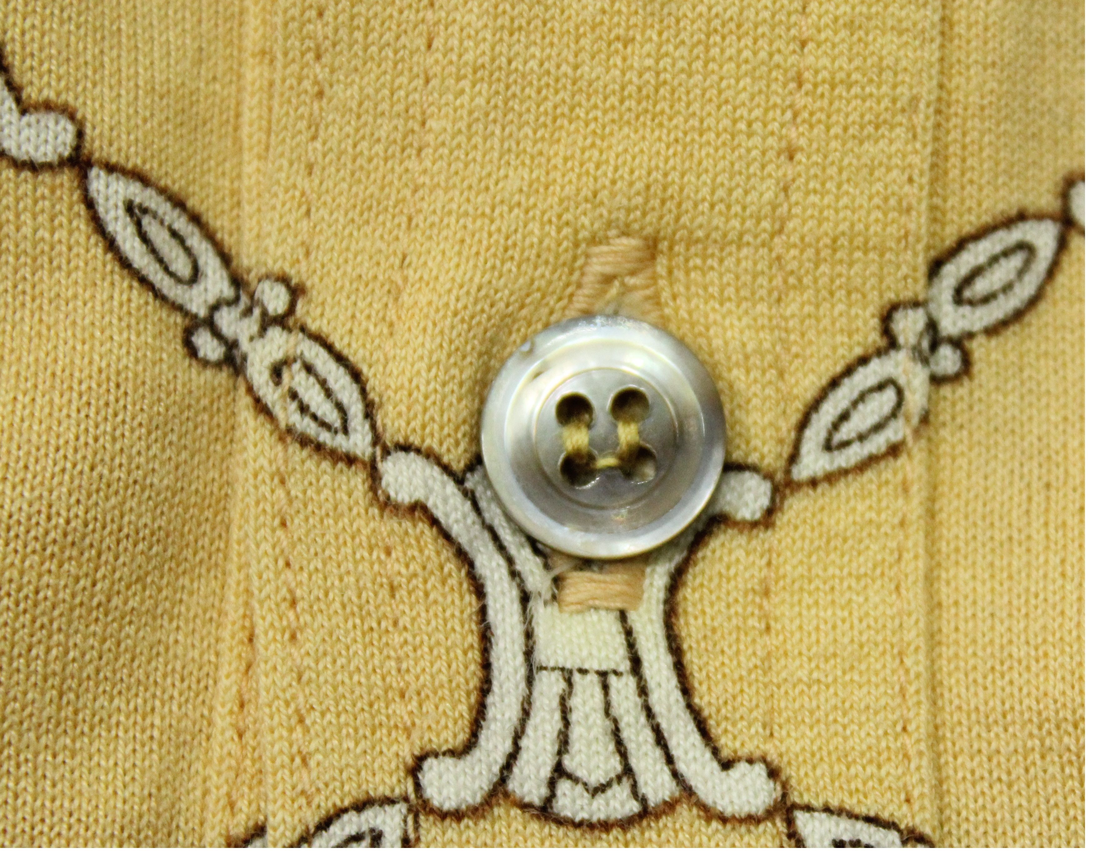 Celine Vintage CELINE Shirt Monogram Retro Collar Pocket Size L / US 10 / IT 46 - 10 Thumbnail